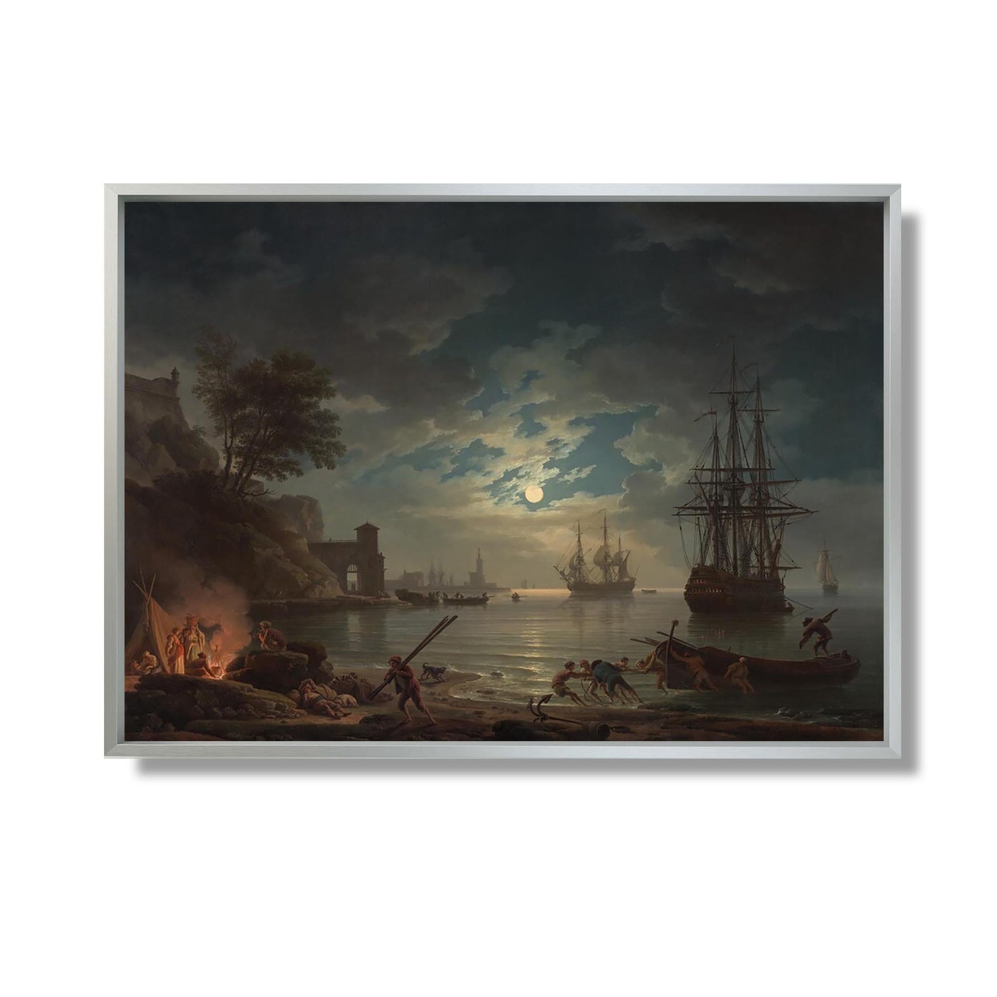 Clair de lune - Claude-Joseph Vernet - Reproduction Peinture