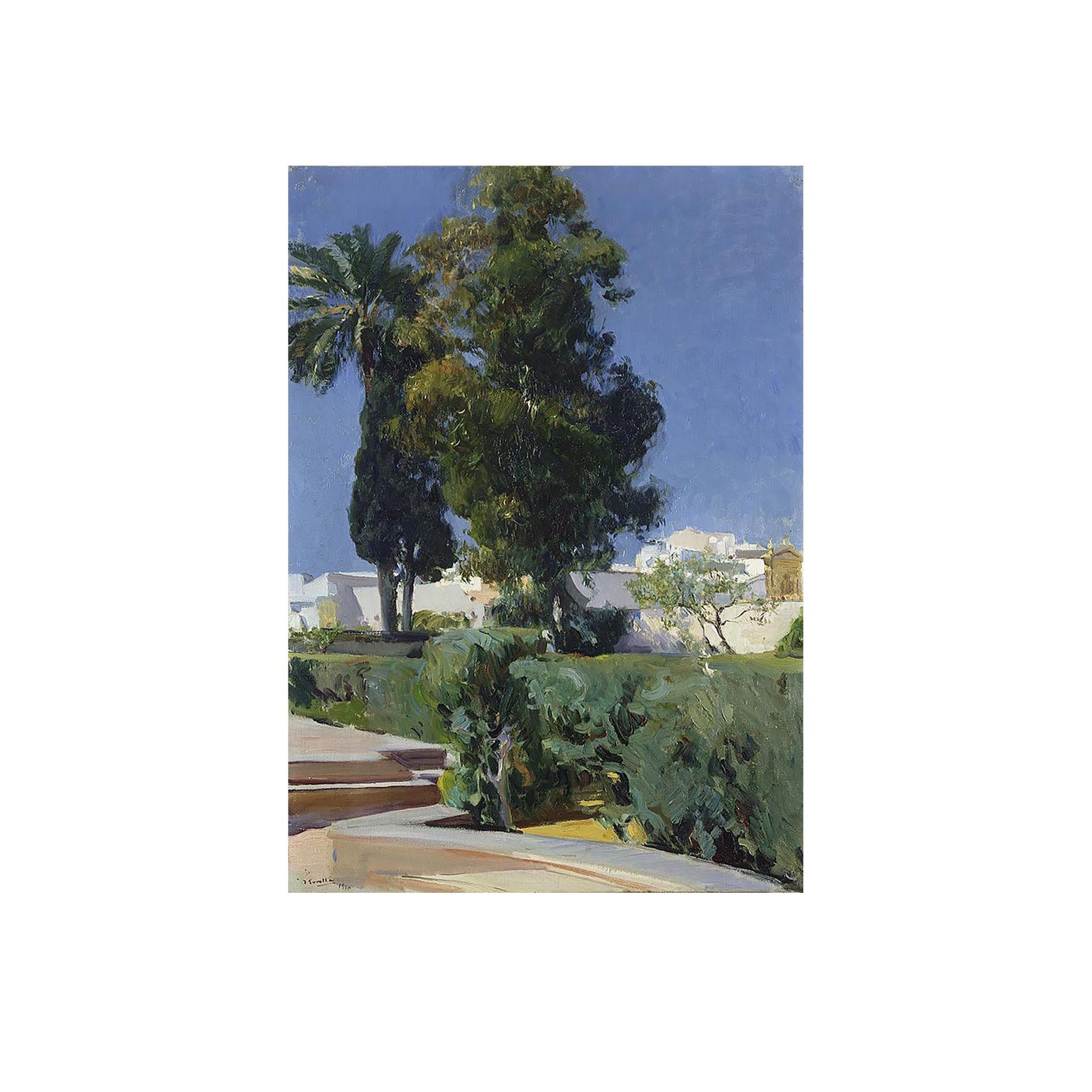 Coin du Jardin, Alcazar, Séville - Joaquin Sorolla y Bastida - Reproduction Peinture