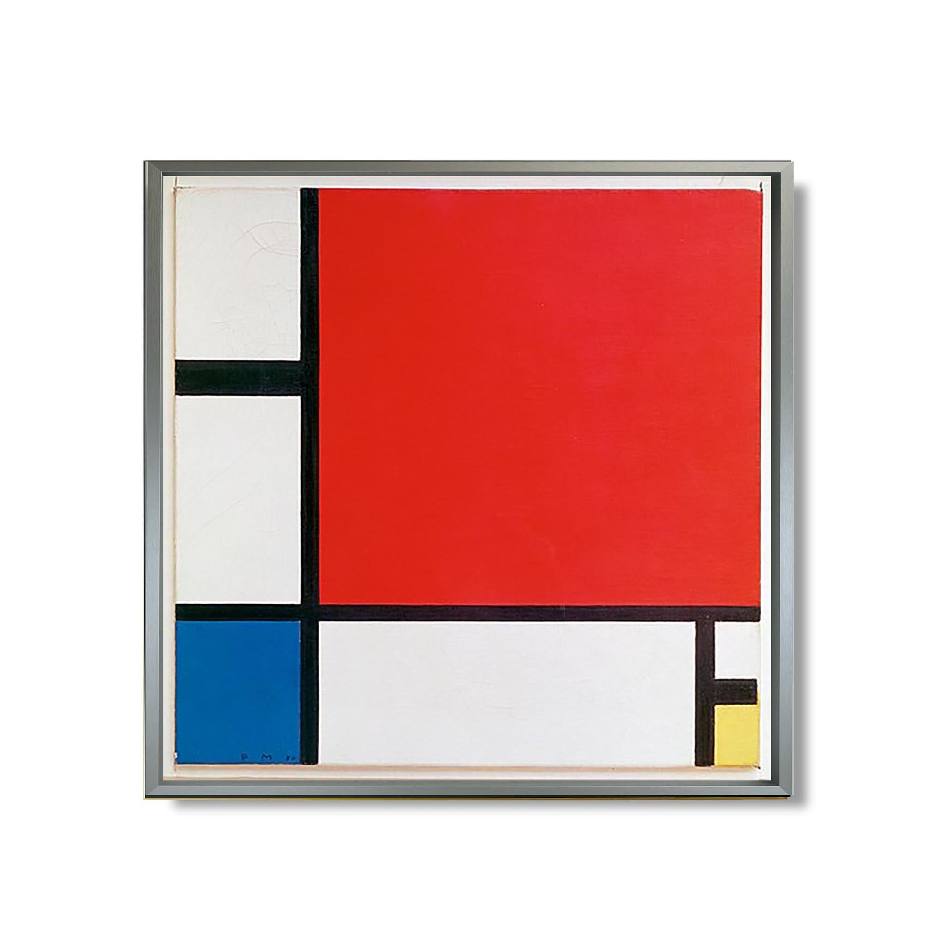 Composition II en Rouge, Bleu et Jaune - Piet Mondrian - Reproduction Peinture