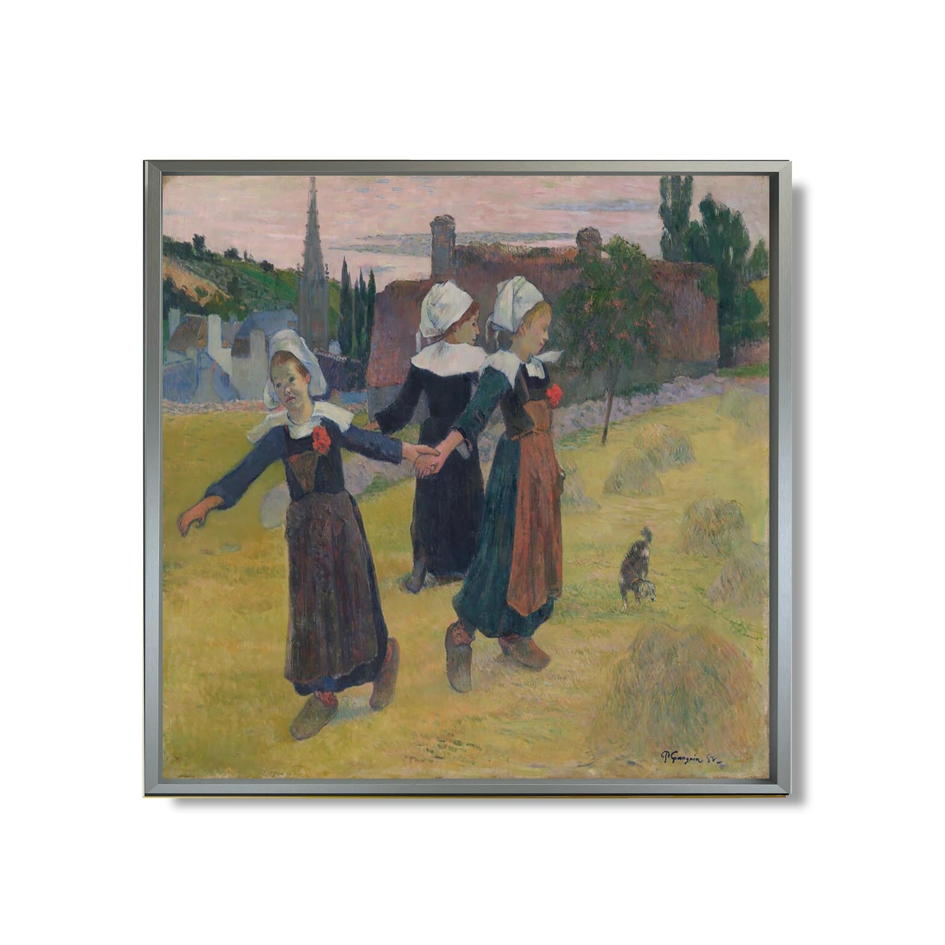 Danse des filles bretonnes, Pont-Aven - Paul Gauguin - Reproduction Peinture