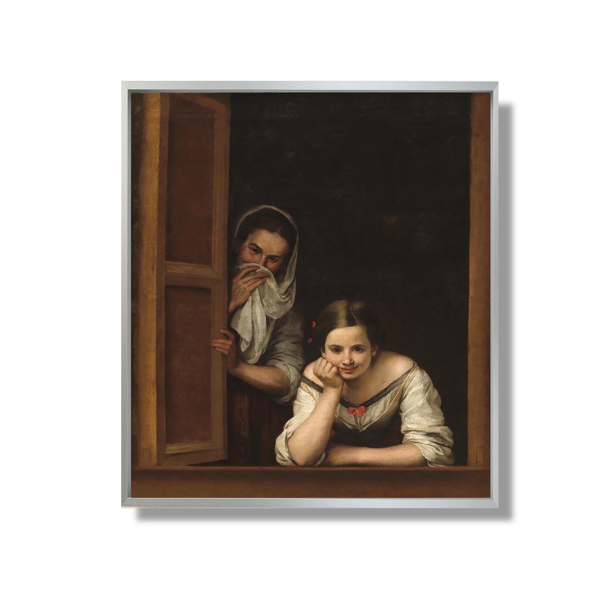 Deux femmes à la fenêtre - Bartolomé Esteban Murillo - Reproduction Peinture