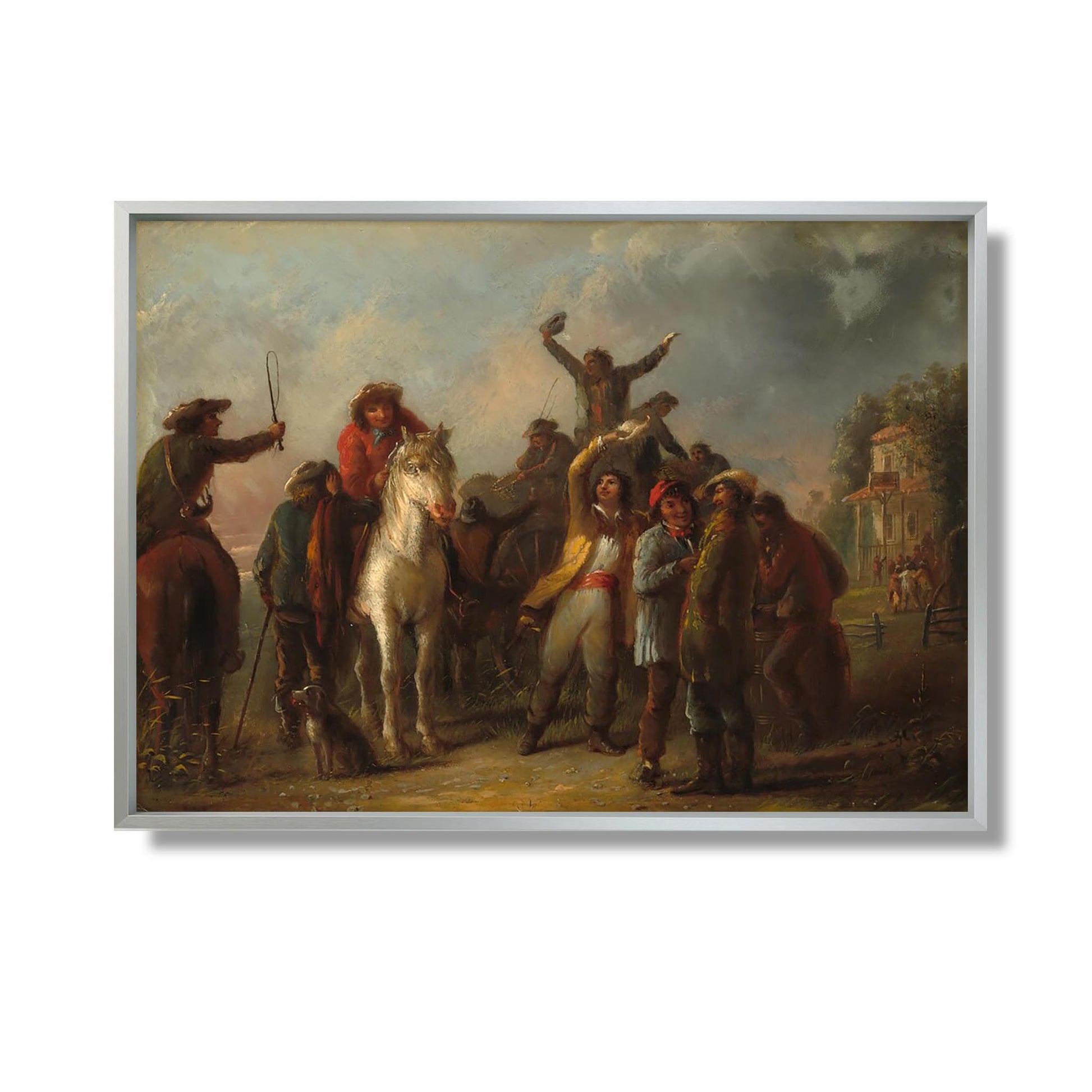 Election Scene, Catonsville, Baltimore County - Alfred Jacob Miller - Reproduction Peinture