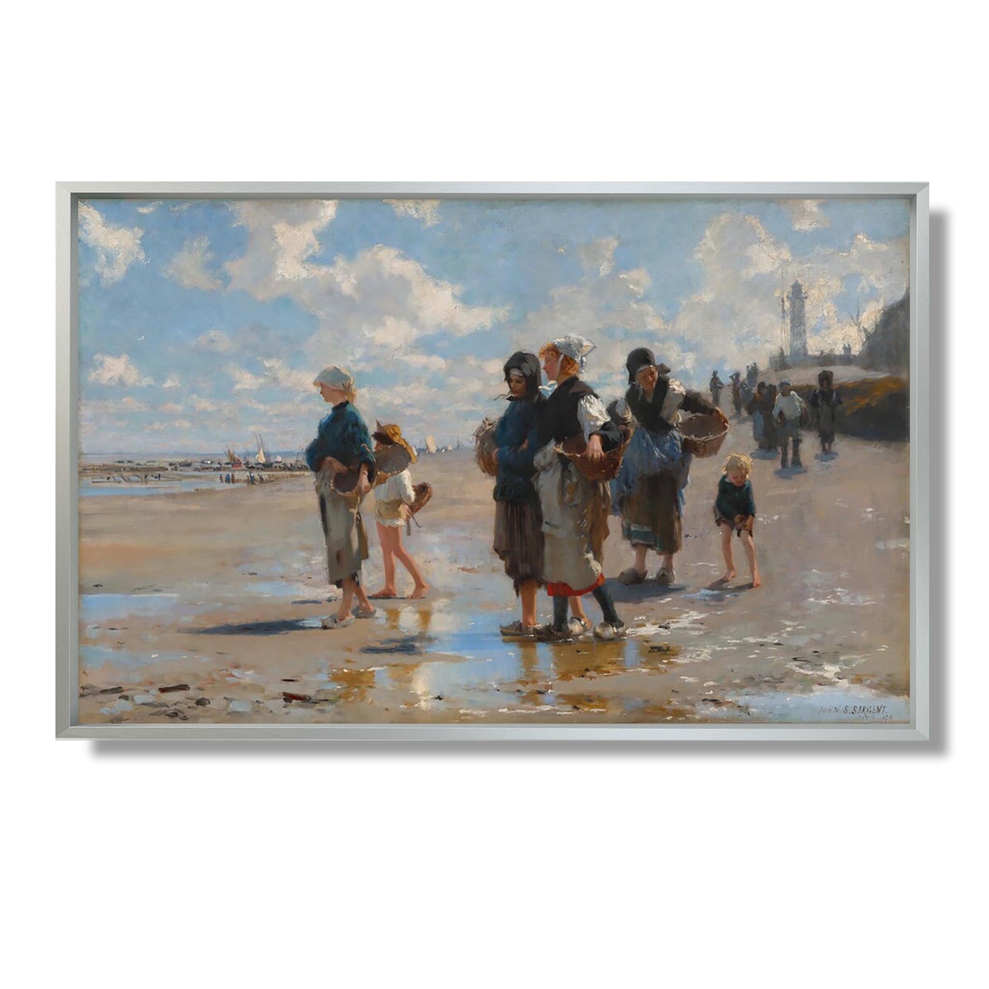 En route pour la pêche (Setting Out to Fish) - John Singer Sargent - Reproduction Peinture