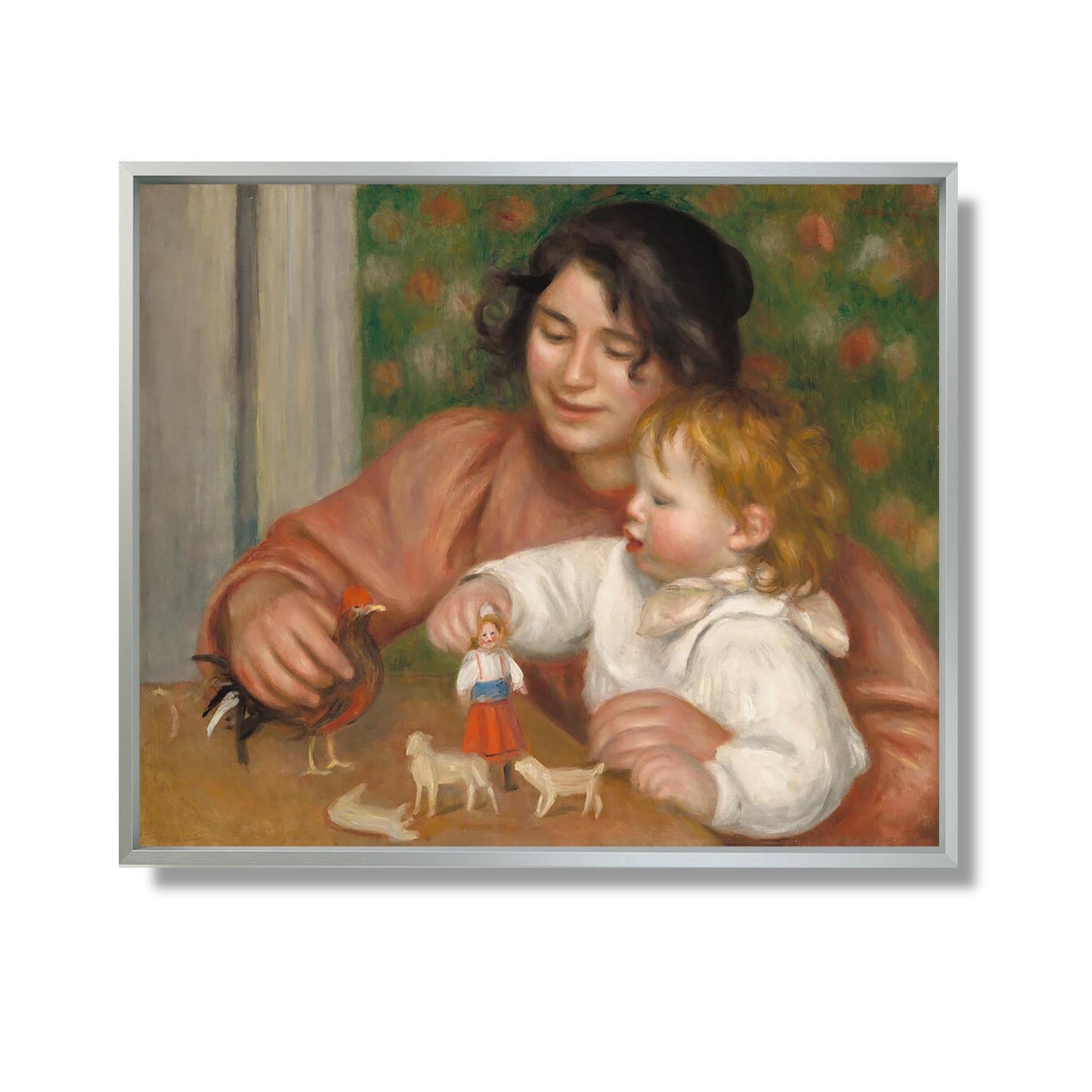 Enfant avec des jouets - Gabrielle et le fils de l'artiste, Jean - Auguste Renoir - Reproduction Peinture
