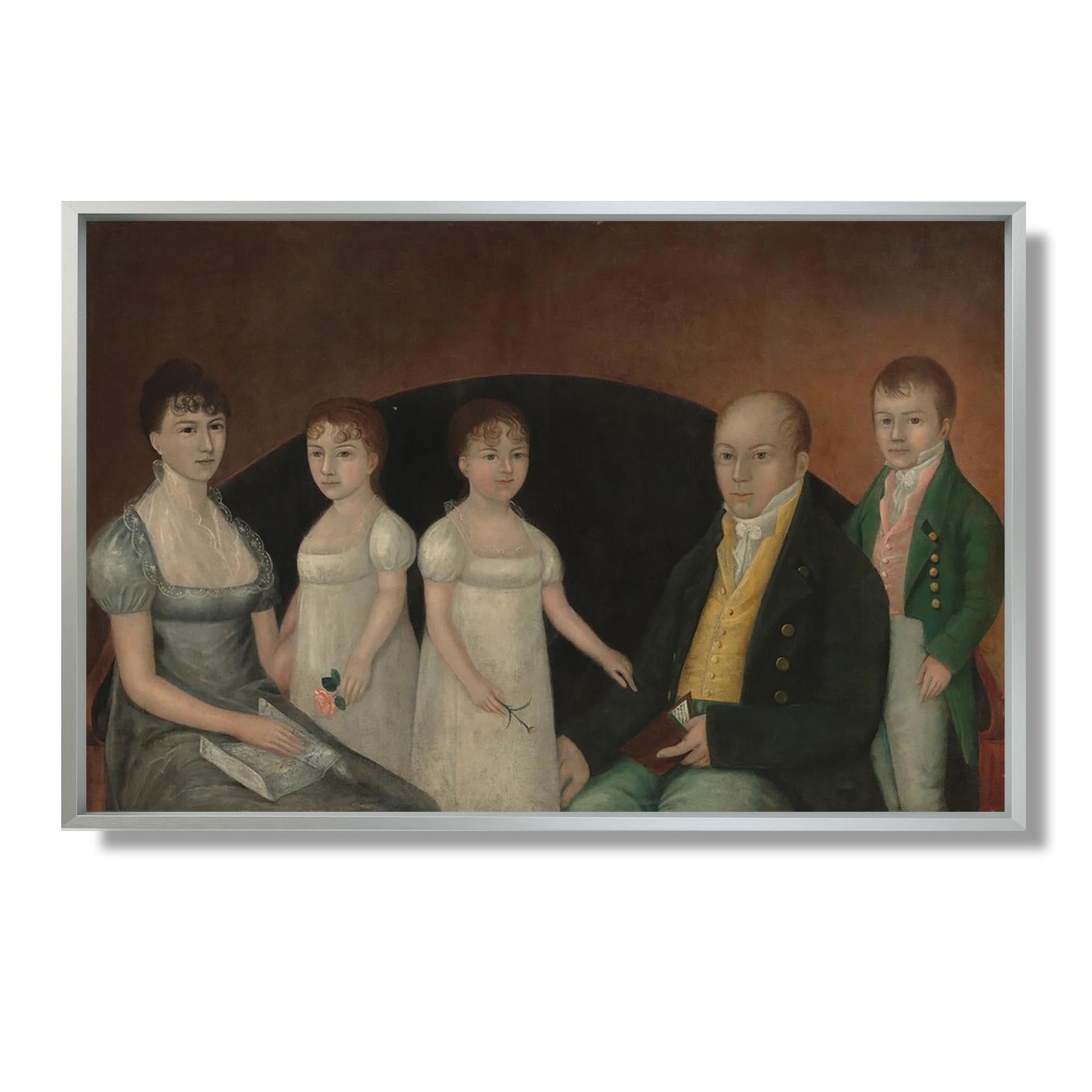 Family Group - Joshua Johnson - Reproduction Peinture