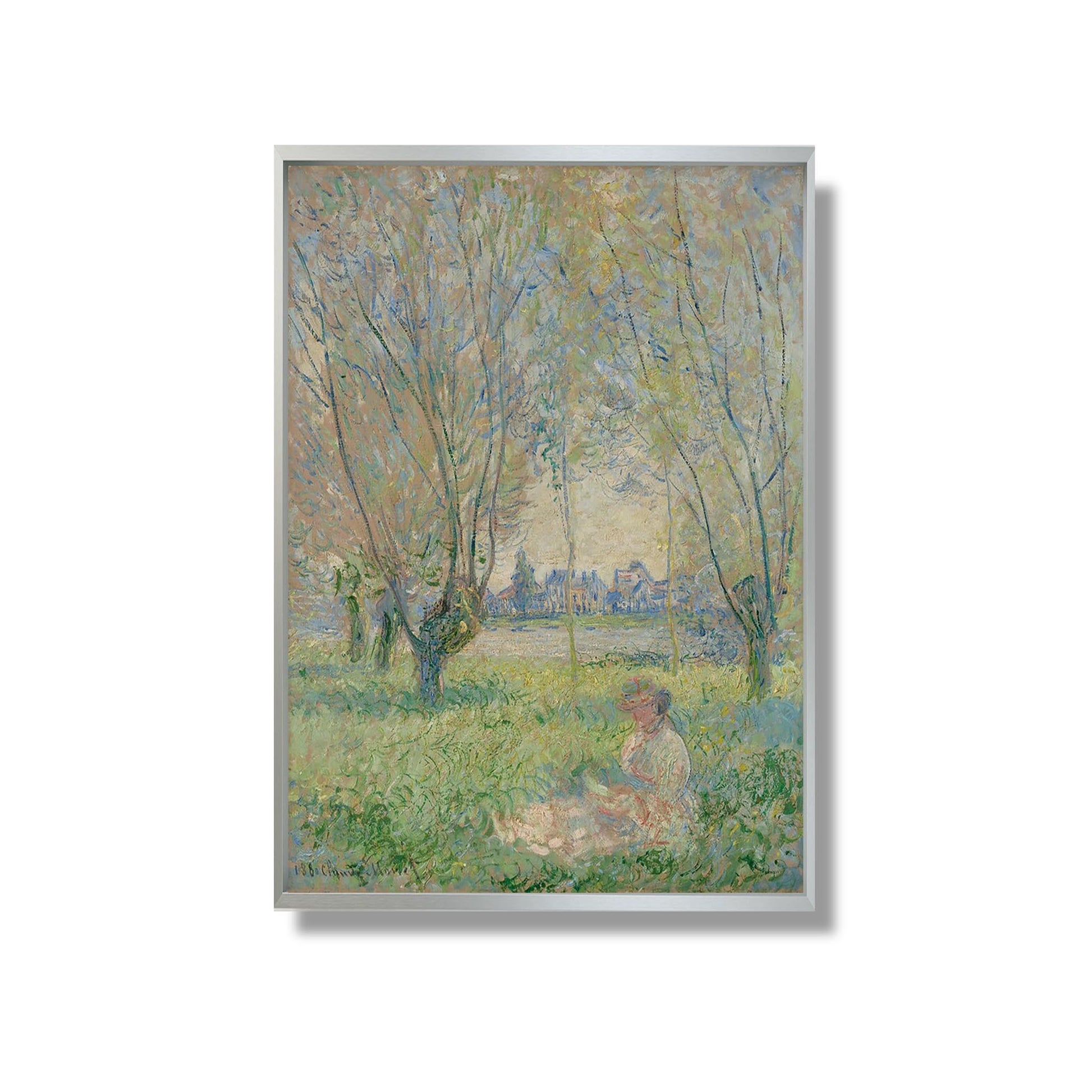 Femme Assise sous les Saules - Claude Monet - Reproduction Peinture