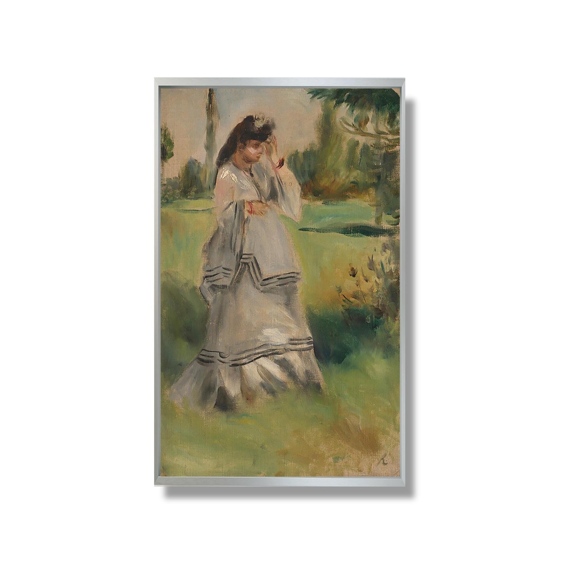 Femme dans un parc - Auguste Renoir - Reproduction Peinture
