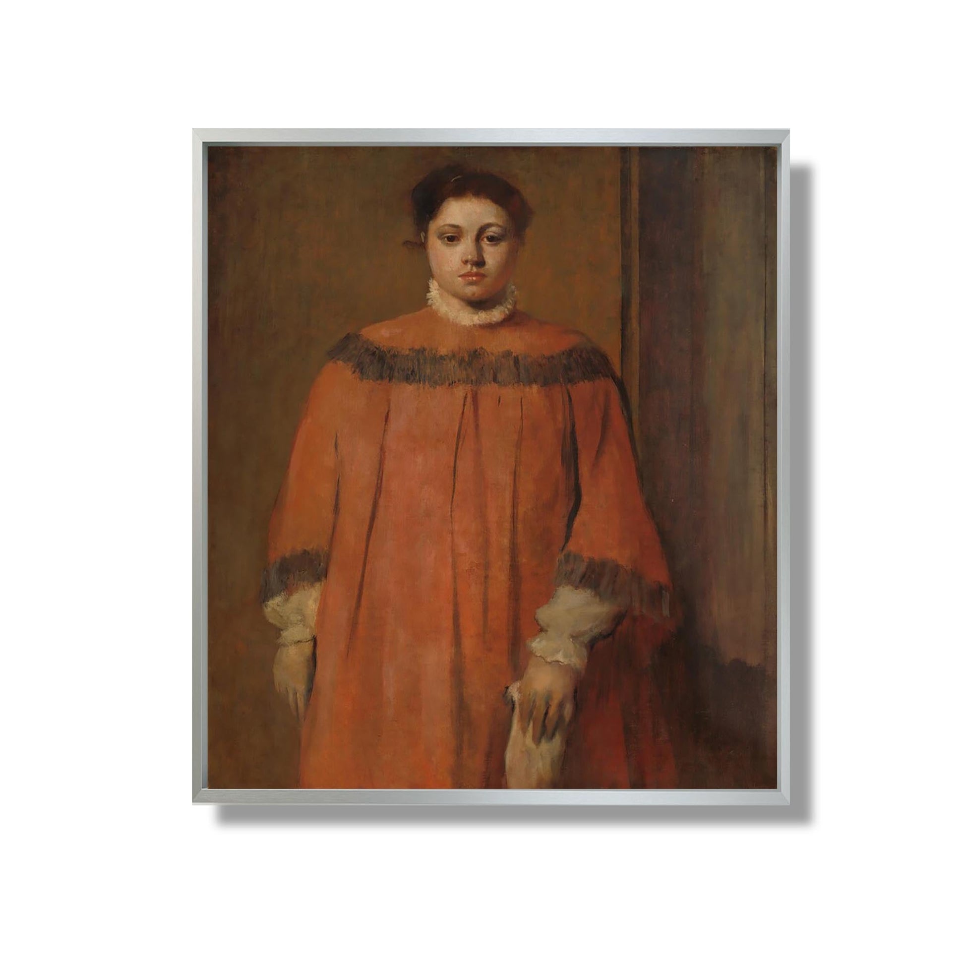 Femme en Rouge - Edgar Degas - Reproduction Peinture