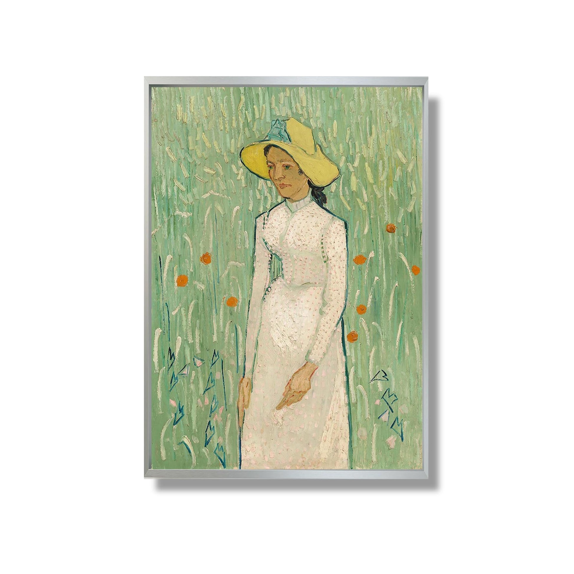 Femme en blanc - Vincent Van Gogh - Reproduction Peinture