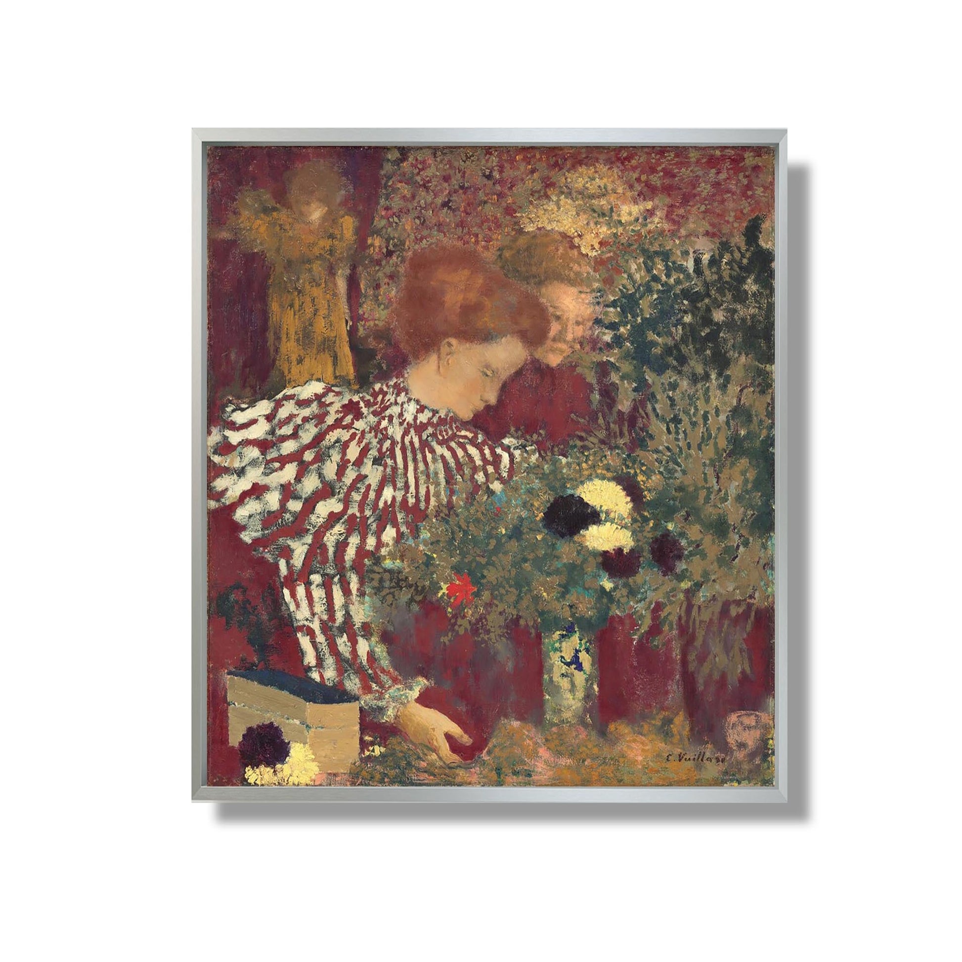 Femme en robe rayée - Edouard Vuillard - Reproduction Peinture