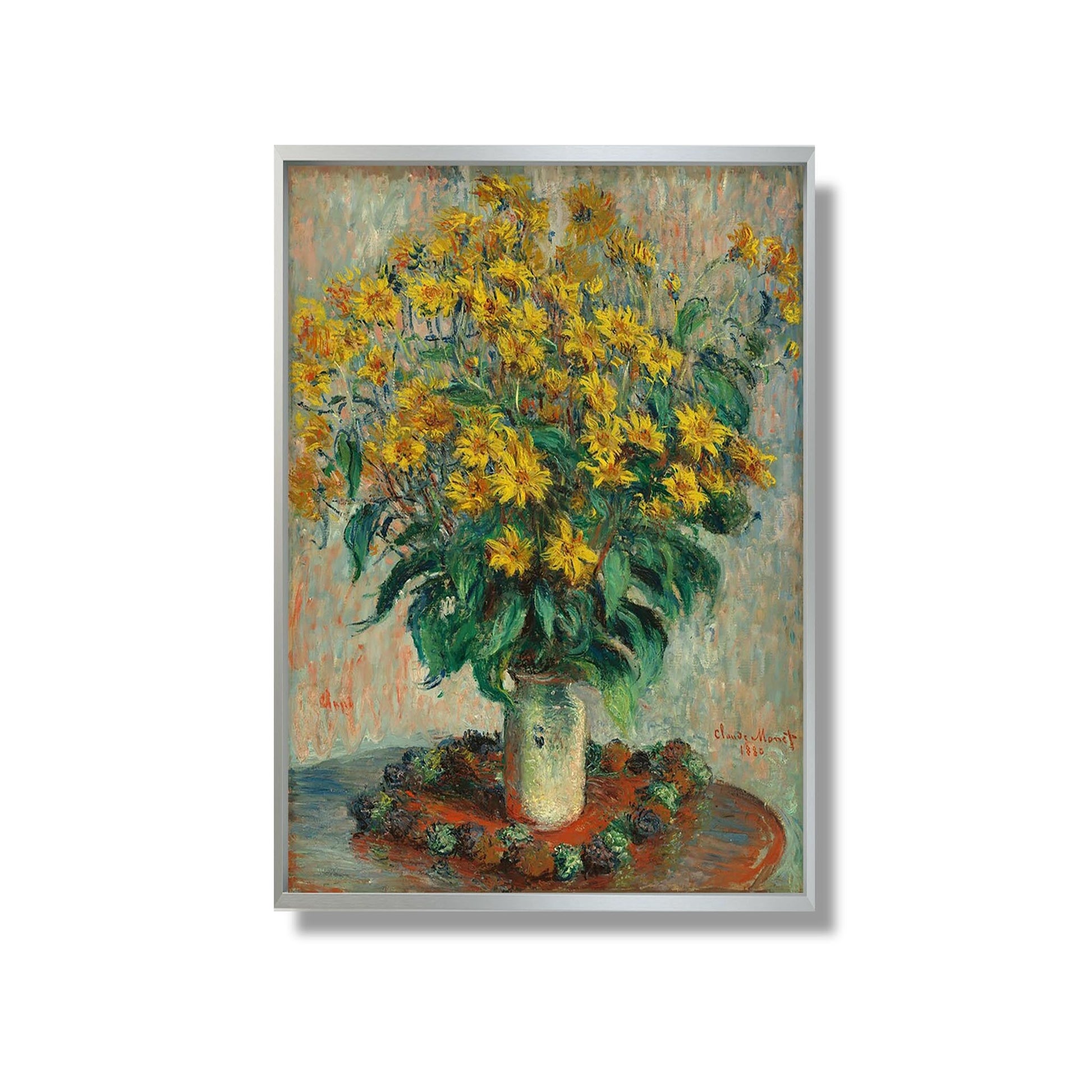 Fleurs de topinambour - Claude Monet - Reproduction Peinture