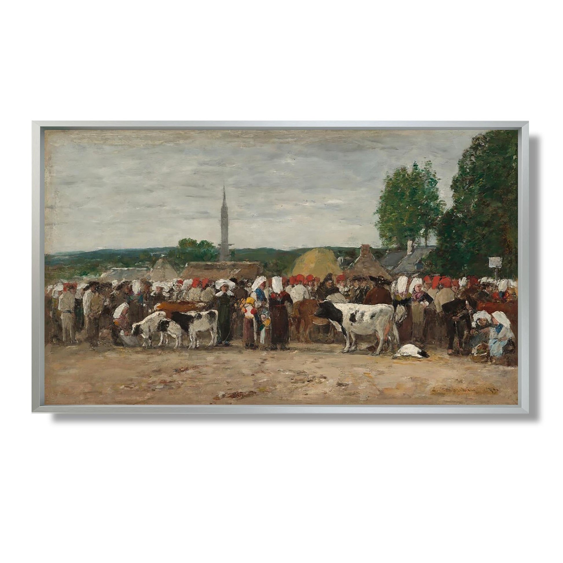 Foire en Bretagne - Eugène Boudin - Reproduction Peinture