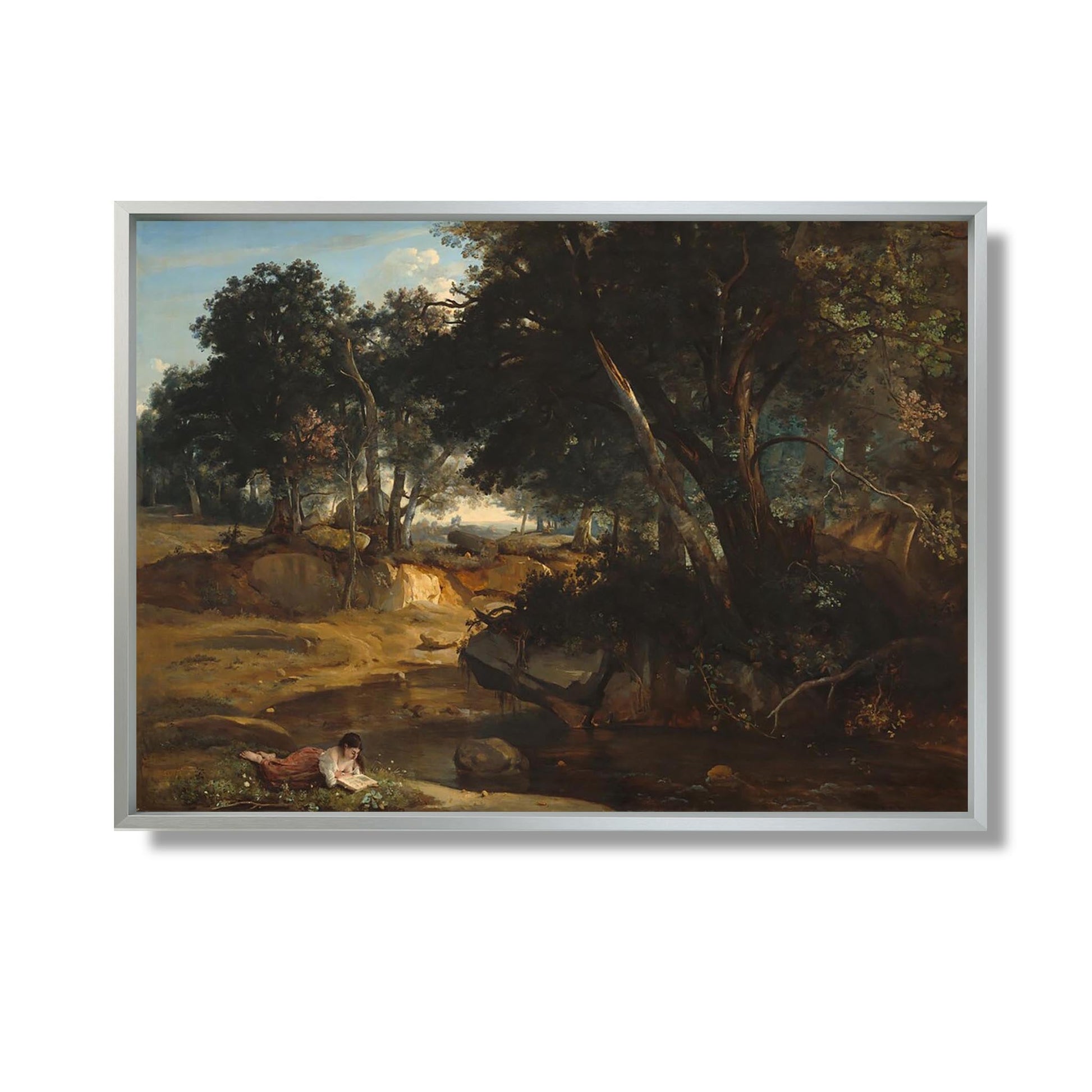Forêt de Fontainebleau - Jean-Baptiste-Camille Corot - Reproduction Peinture