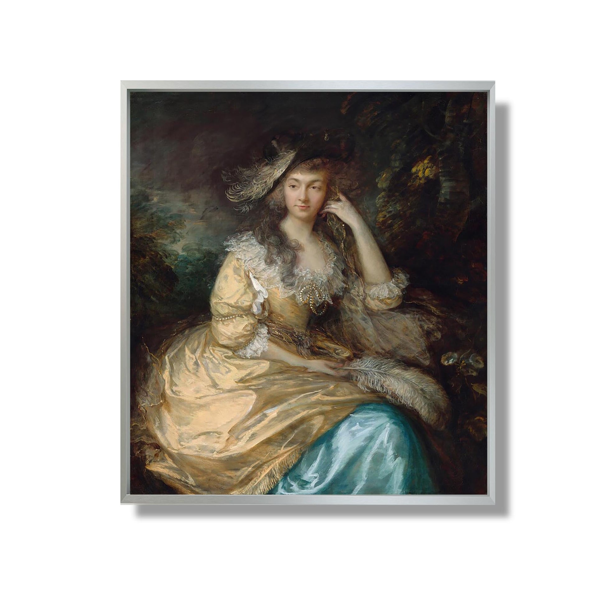 Frances Susanna, Lady de Dunstanville - Thomas Gainsborough - Reproduction Peinture