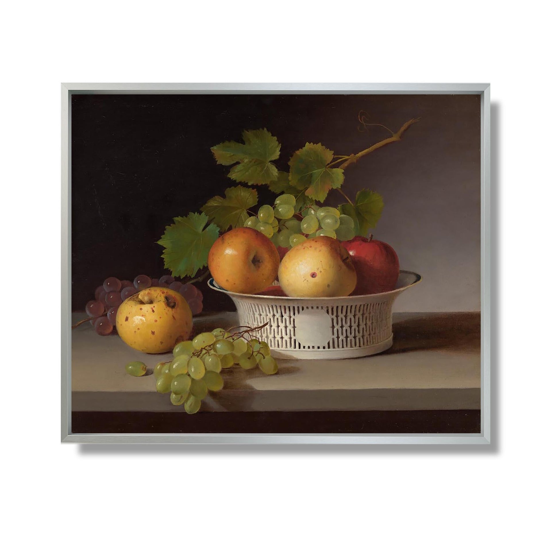 Fruit Still Life with Chinese Export Basket, - James Peale - Reproduction Peinture
