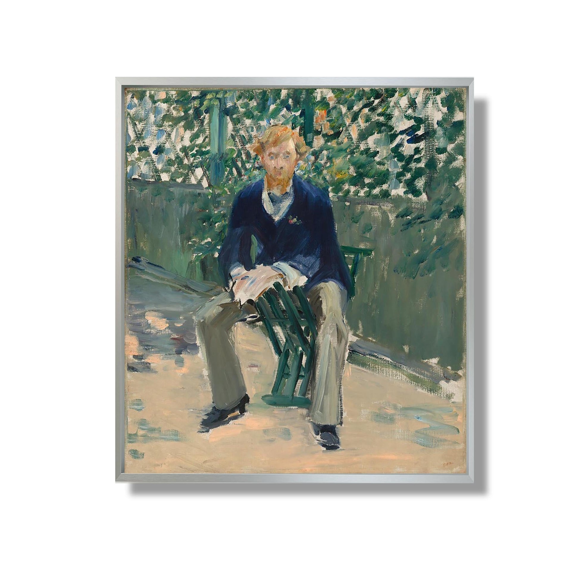 George Moore dans le jardin de l'artiste - Edouard Manet - Reproduction Peinture