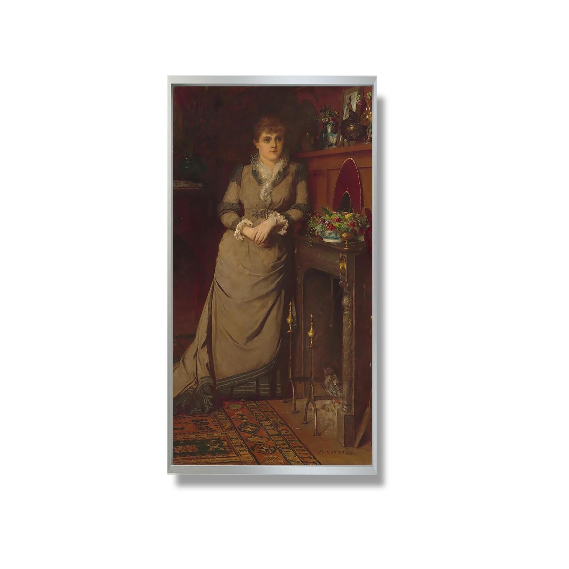 Harriet Hubbard Ayer - Eastman Johnson - Reproduction Peinture
