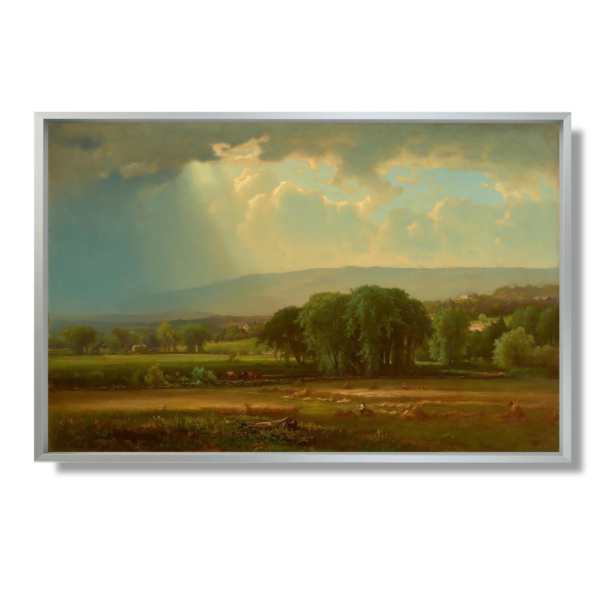 Harvest Scene in the Delaware Valley - George Inness - Reproduction Peinture