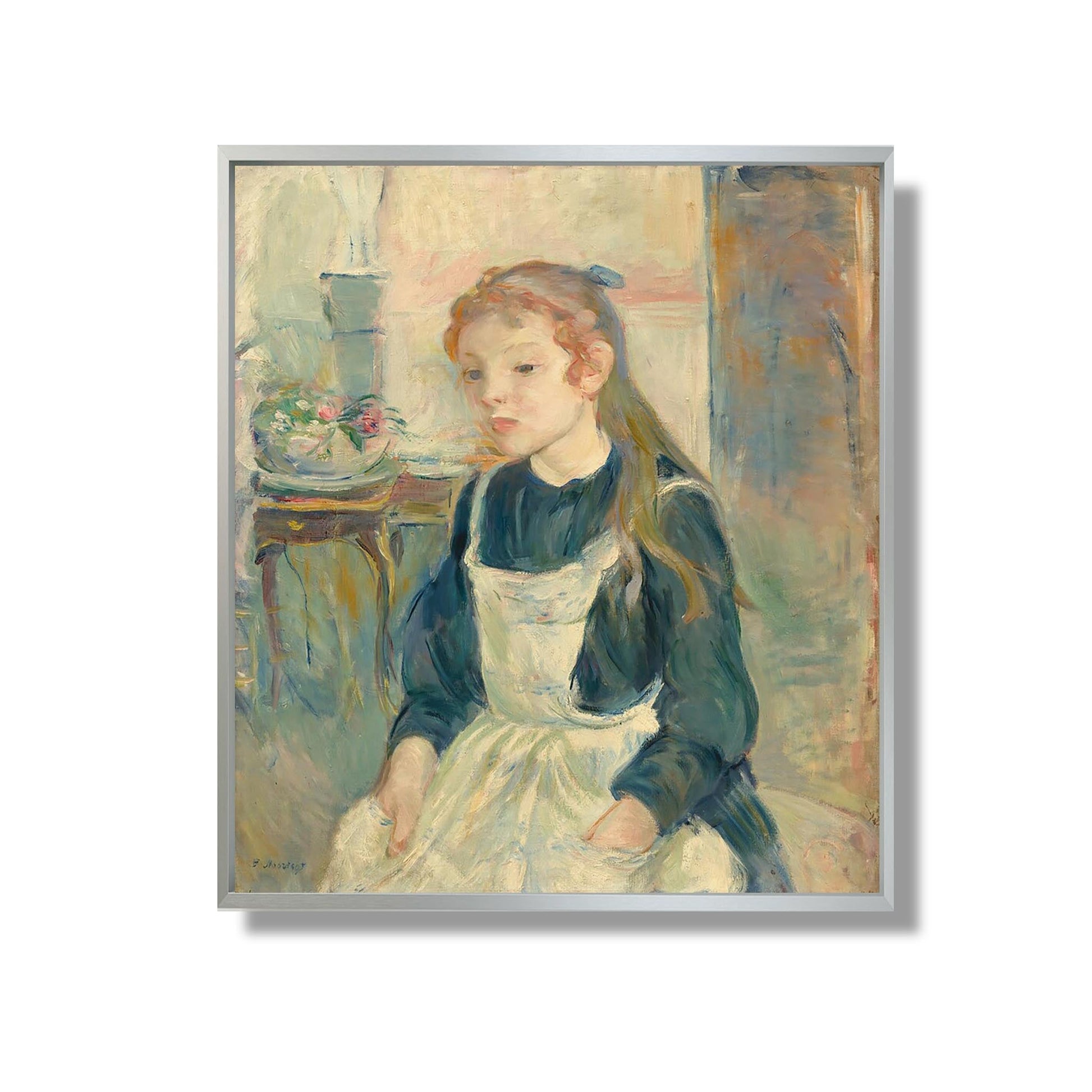 Jeune fille avec un tablier - Berthe Morisot - Reproduction Peinture