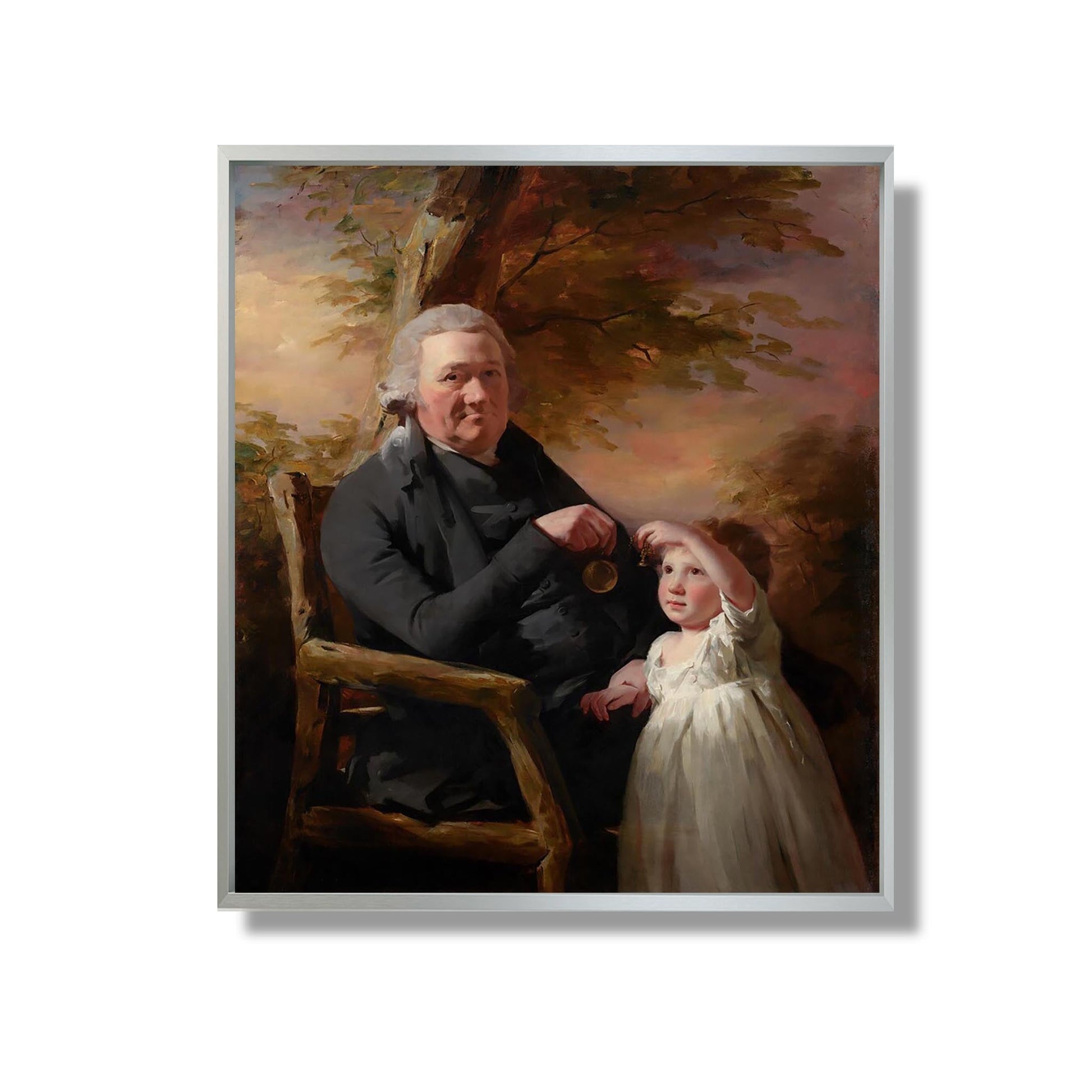 John Tait and His Grandson - Sir Henry Raeburn - Reproduction Peinture