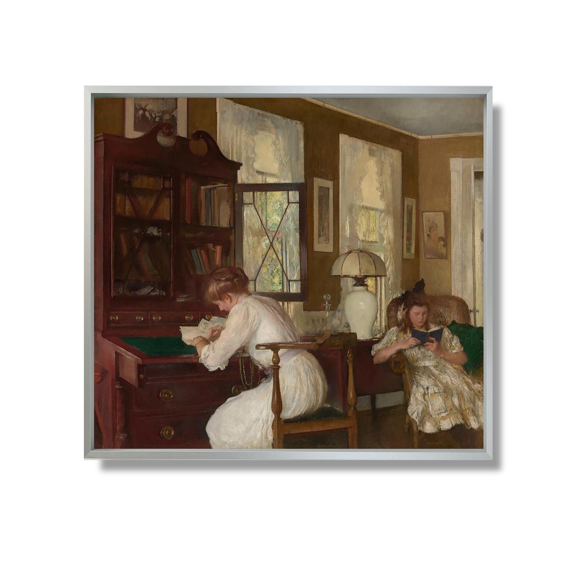 Josephine and Mercie - Edmund Tarbell - Reproduction Peinture
