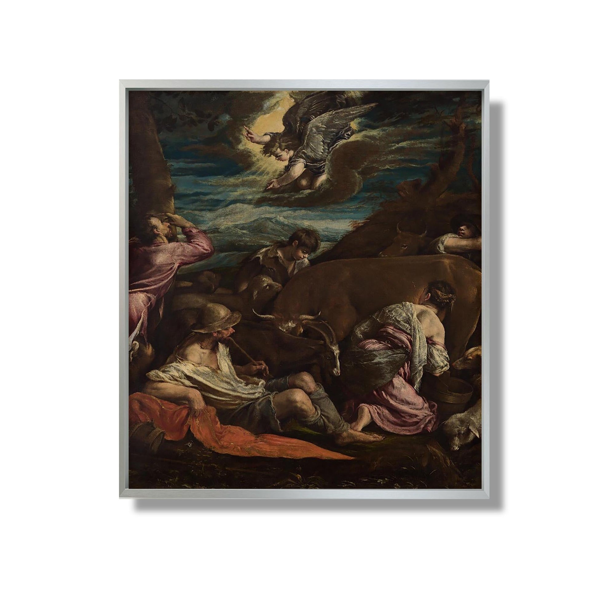 L'Annonciation aux bergers - Jacopo Bassano - Reproduction Peinture