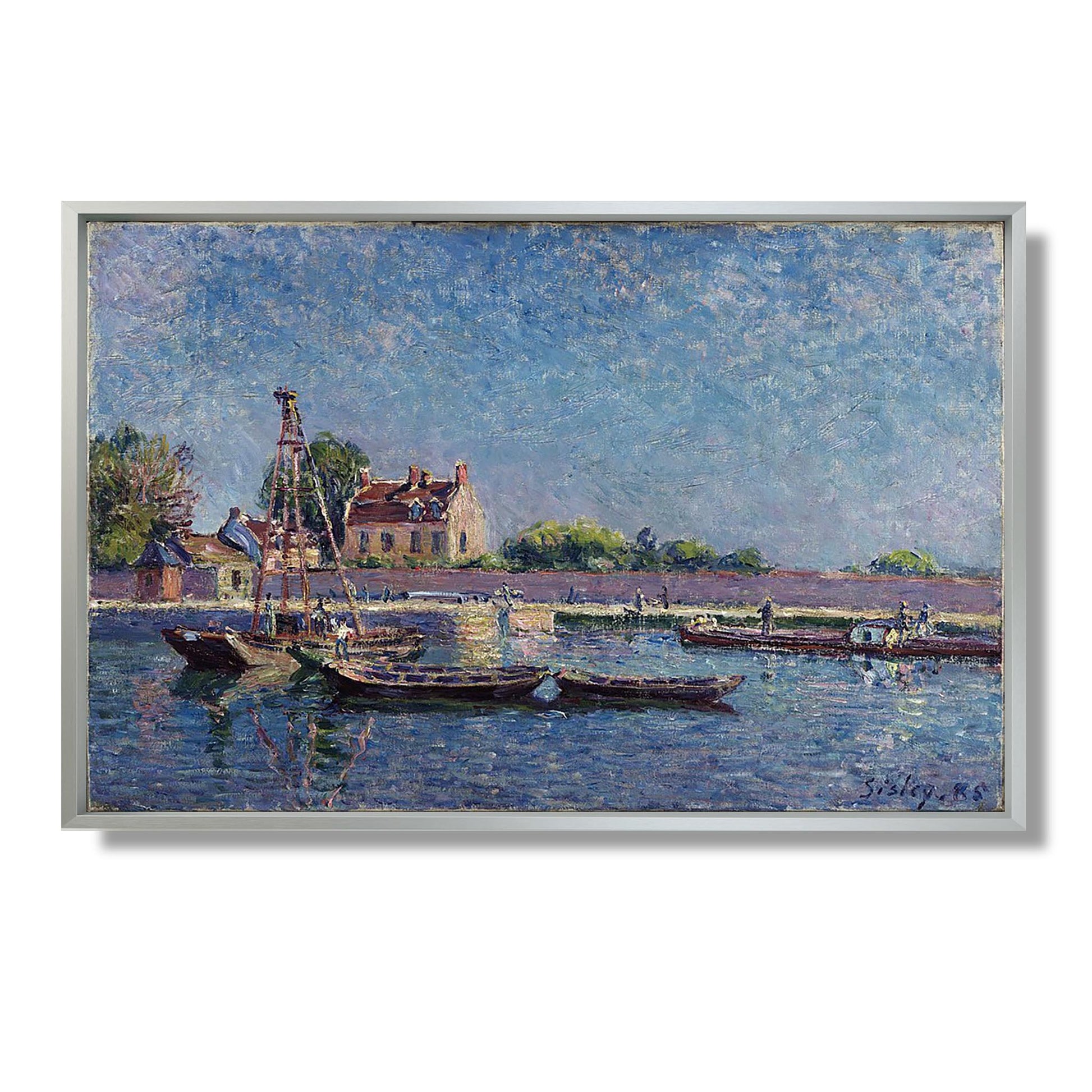 L'Ecluse de Saint-Mammes - Alfred Sisley - Reproduction Peinture
