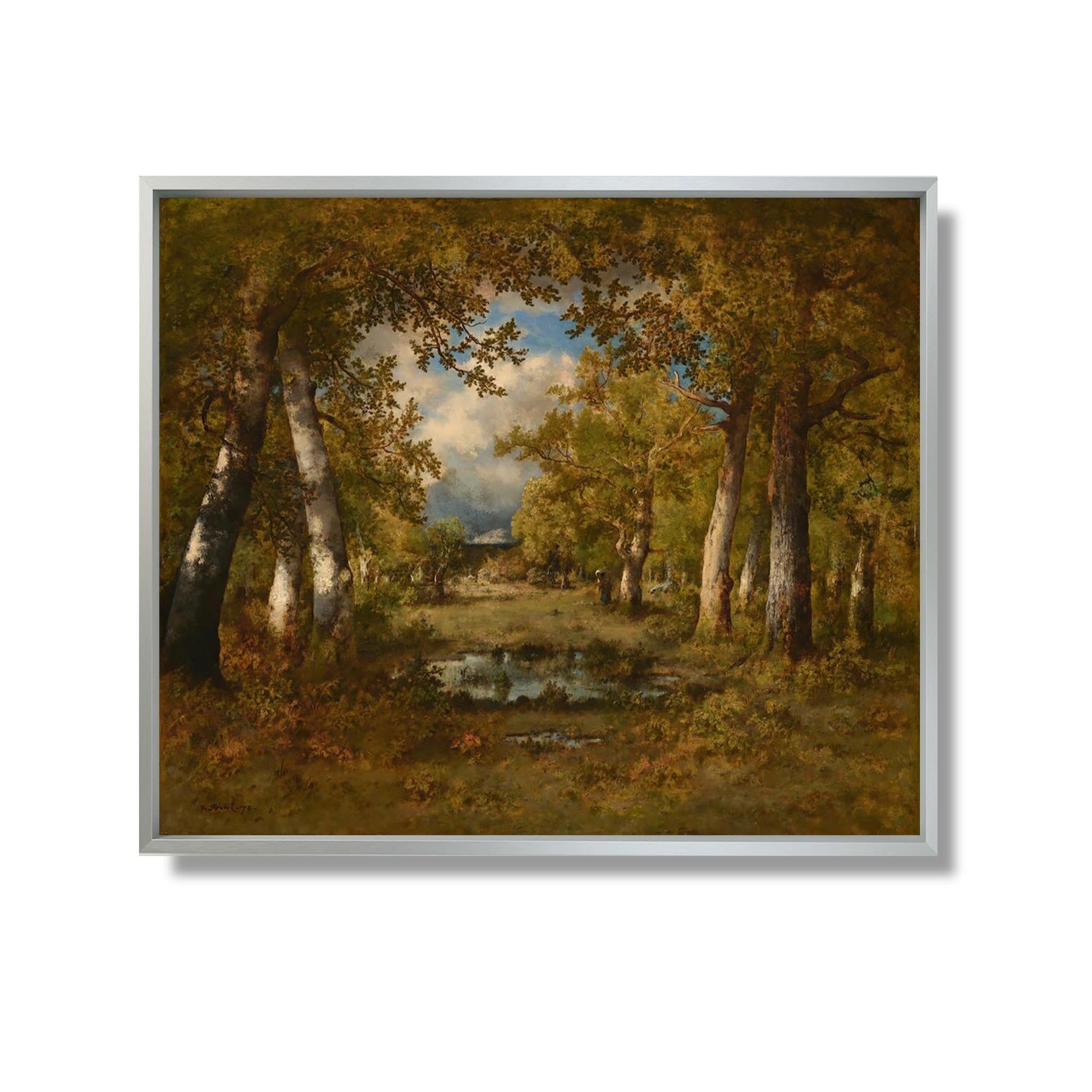 L'étang aux grenouilles - Narcisse Virgile Diaz de la Peña - Reproduction Peinture