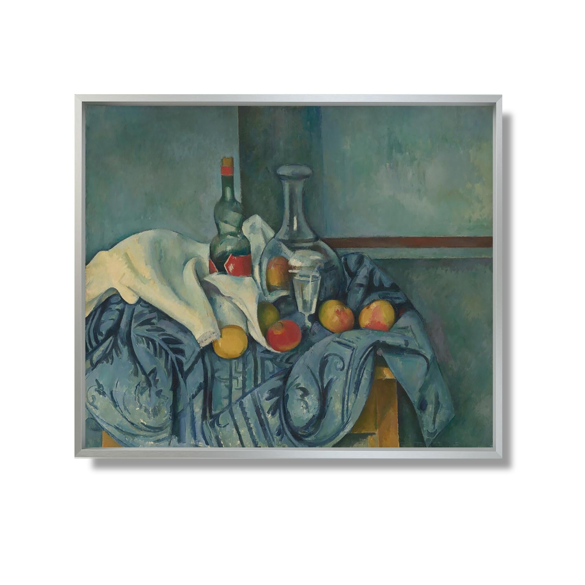 La Bouteille de Menthe Poivrée - Paul Cézanne - Reproduction Peinture