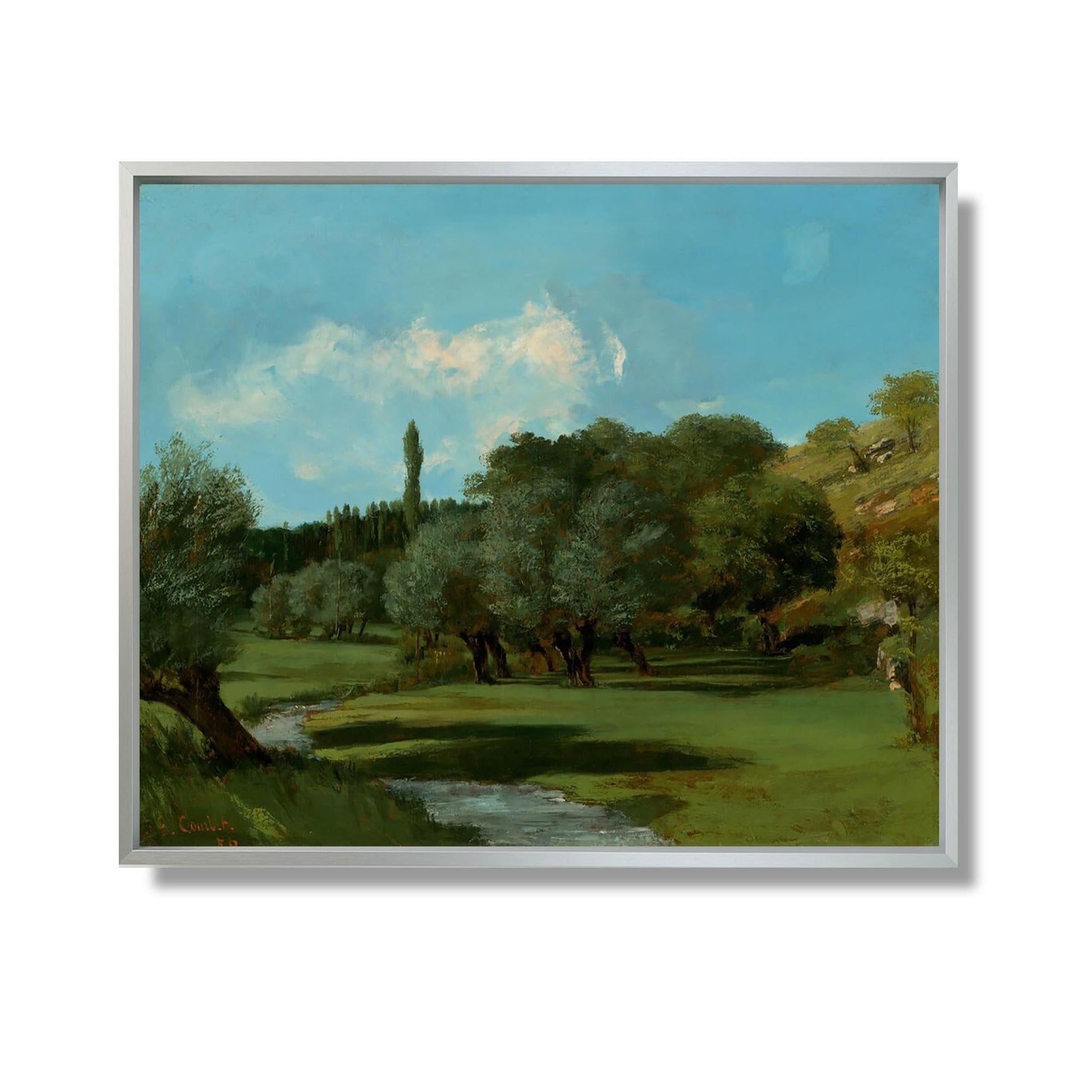 La Bretonnerie dans le département de l'Indre - Gustave Courbet - Reproduction Peinture