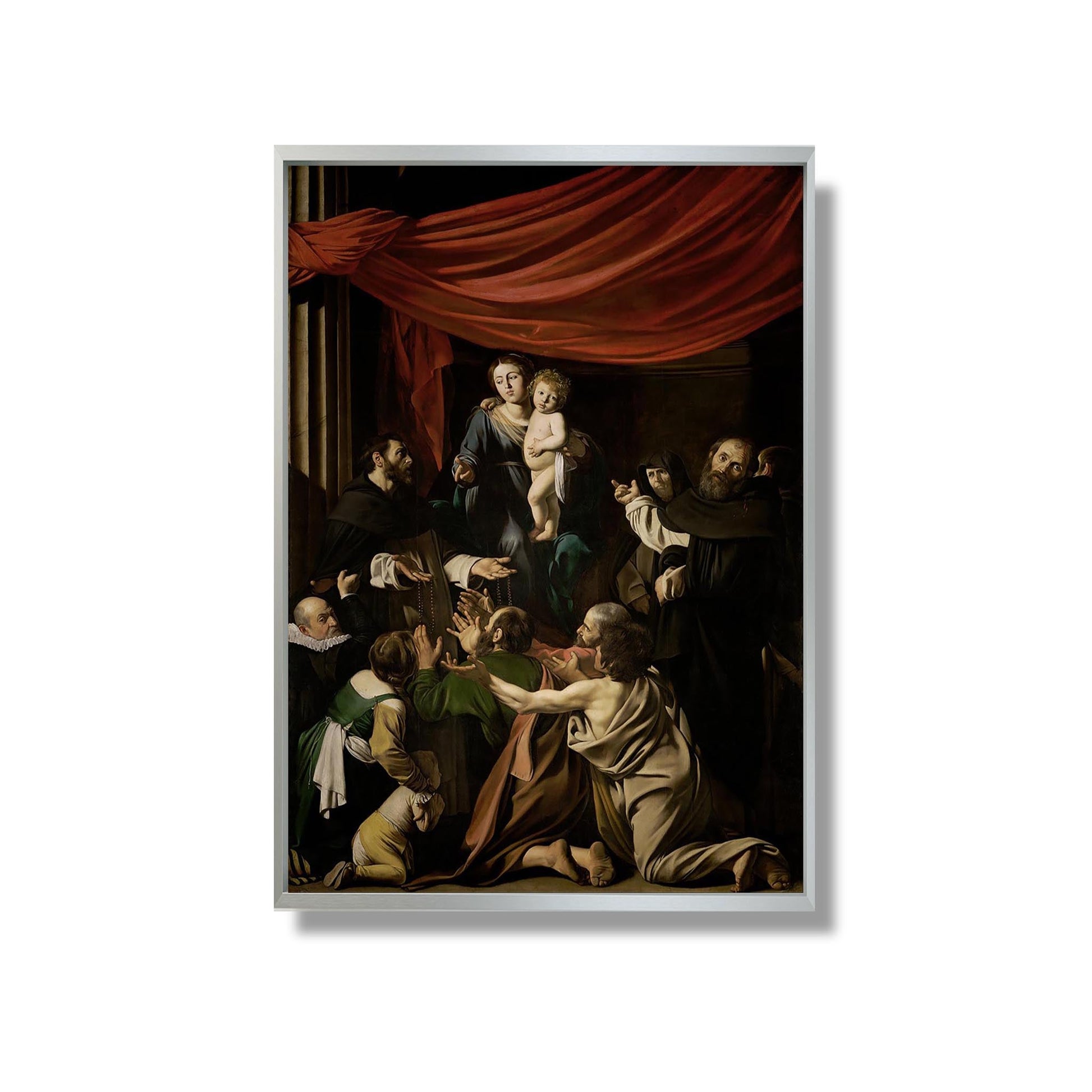 La Madone du Rosaire - Caravage - Reproduction Peinture