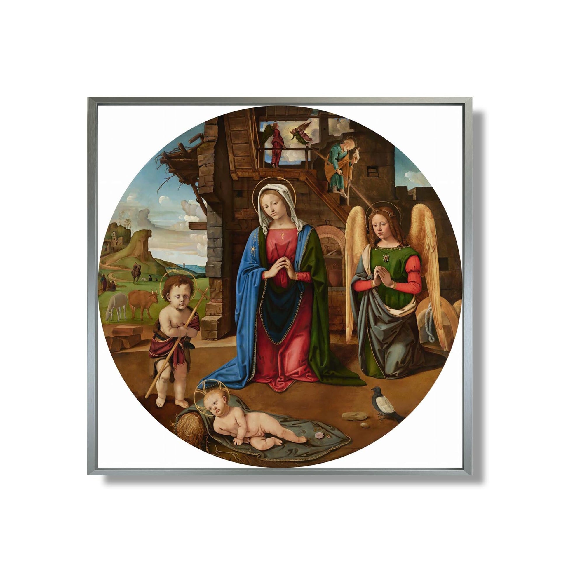 La Nativité avec le petit saint Jean - Piero di Cosimo - Reproduction Peinture