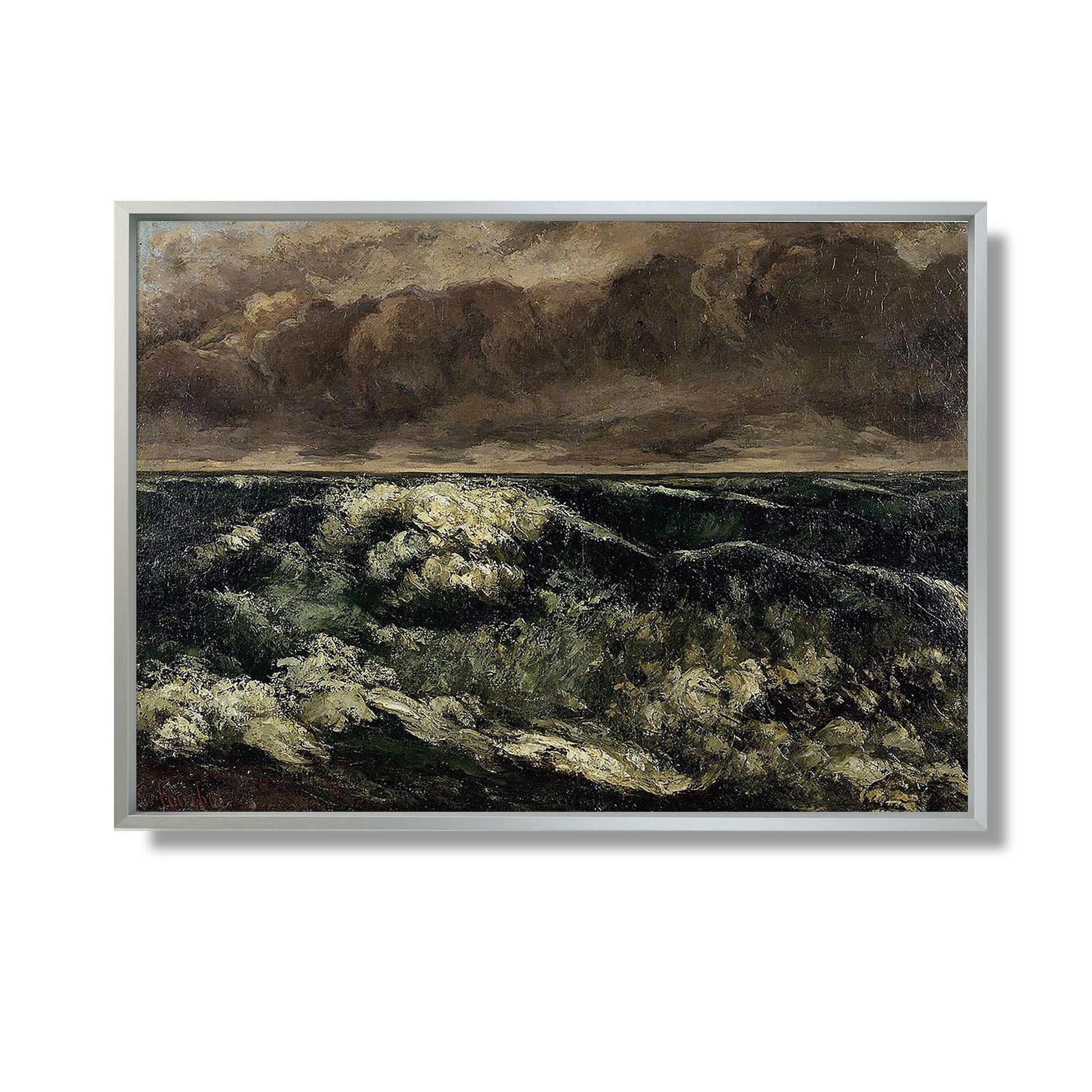 La Vague - Gustave Courbet - Reproduction Peinture