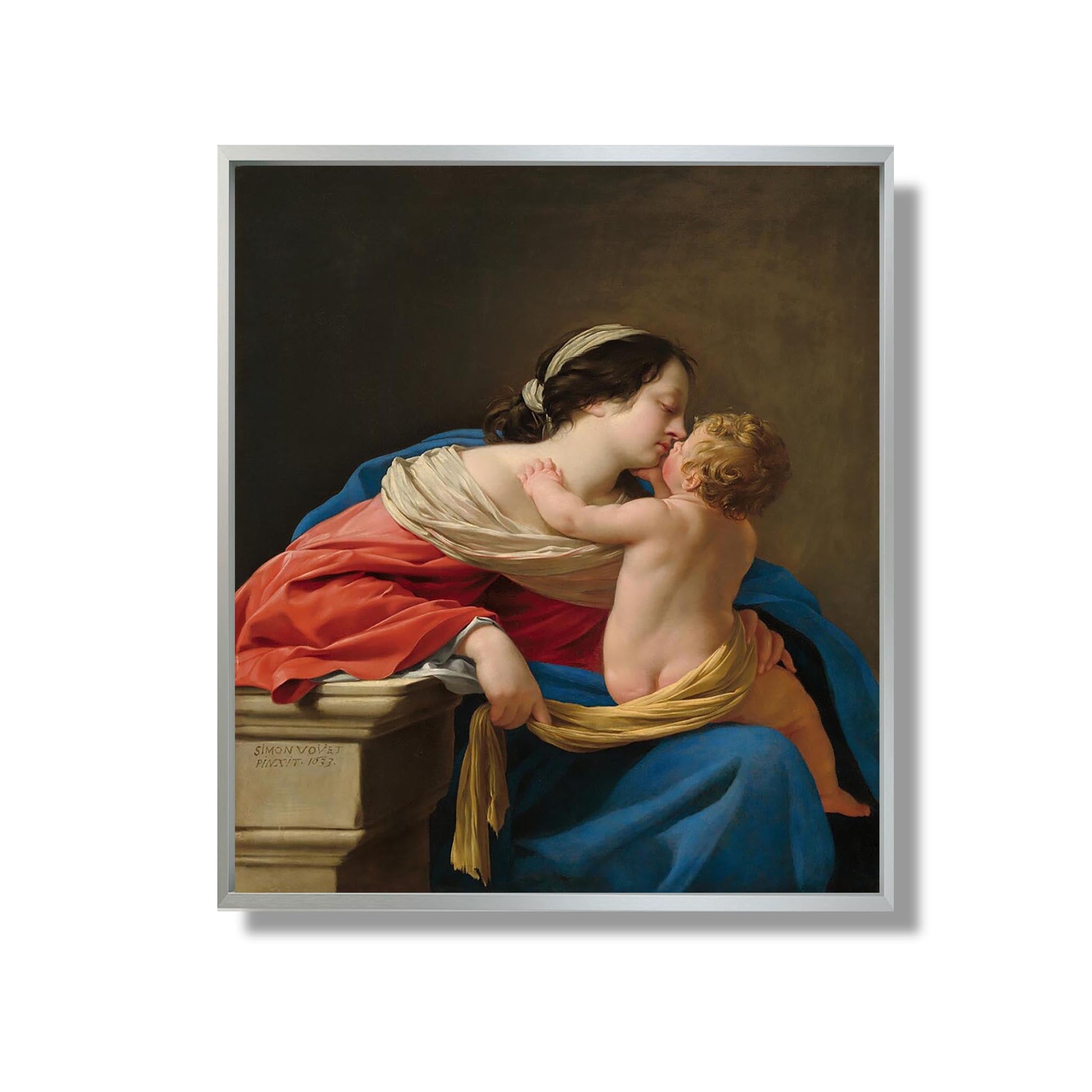 La Vierge à l'Enfant - Simon Vouet - Reproduction Peinture