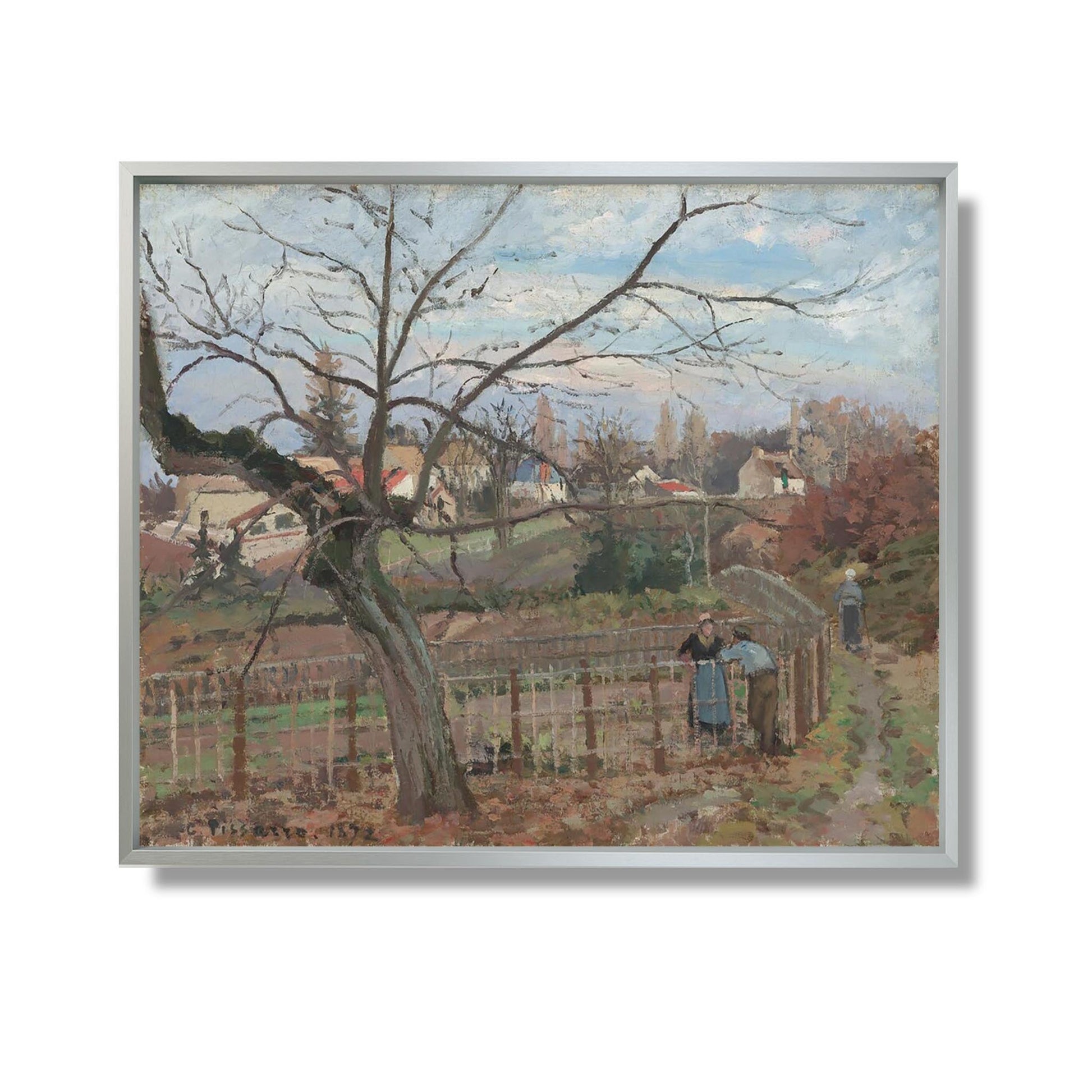 La clôture - Camille Pissarro - Reproduction Peinture