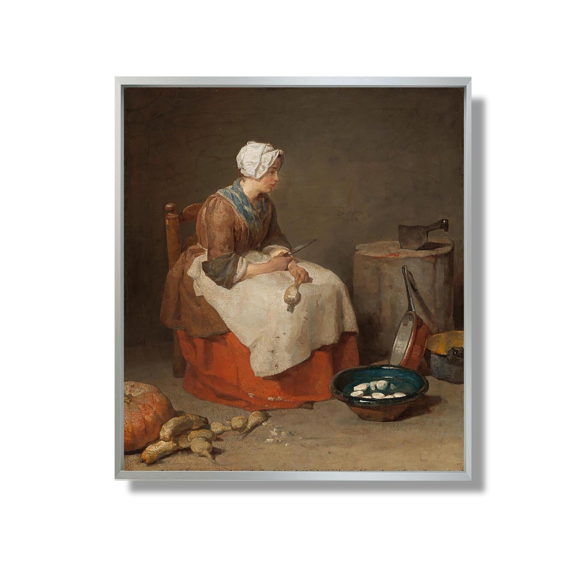 La femme de ménage - Jean Siméon Chardin - Reproduction Peinture
