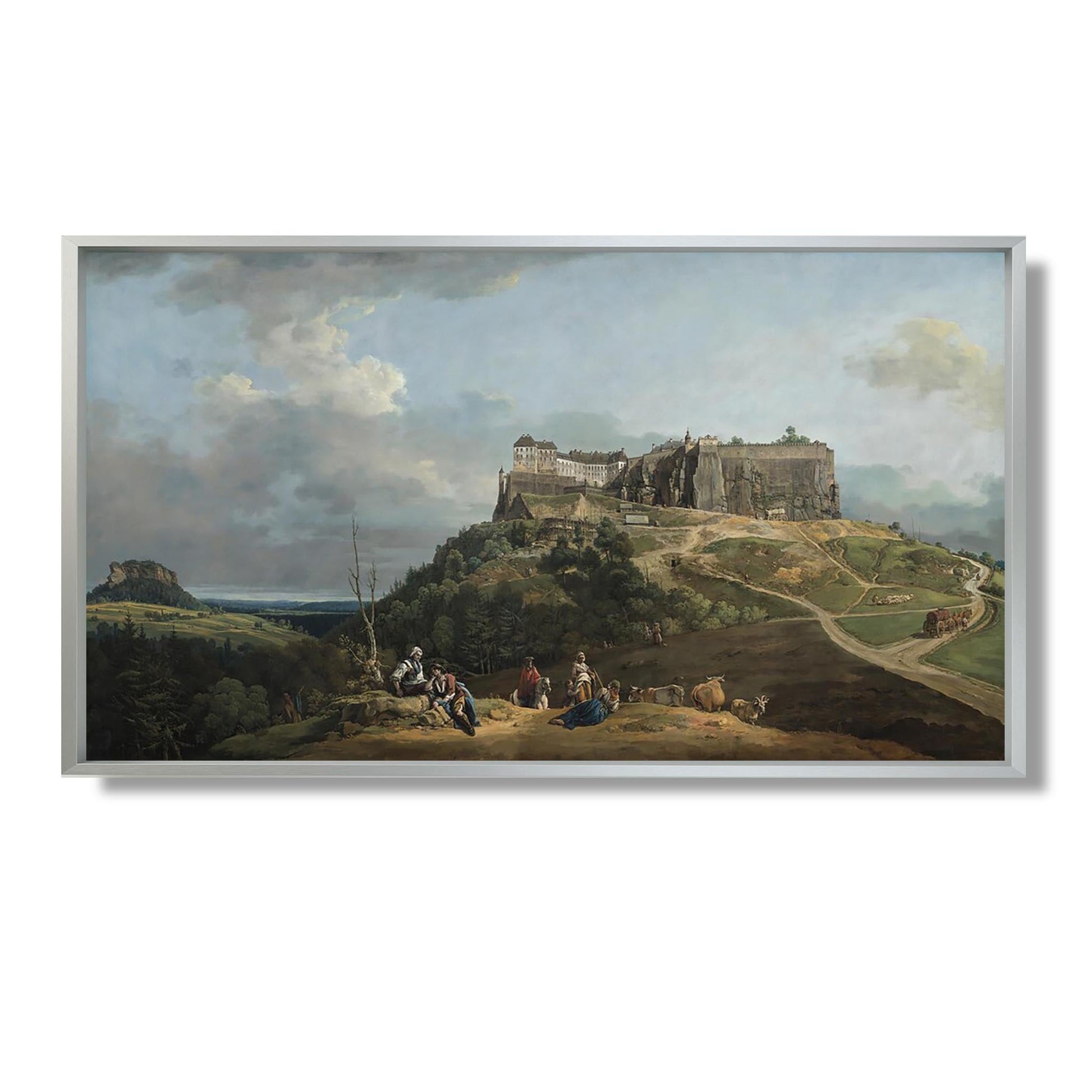 La forteresse de Königstein - Bernardo Bellotto - Reproduction Peinture