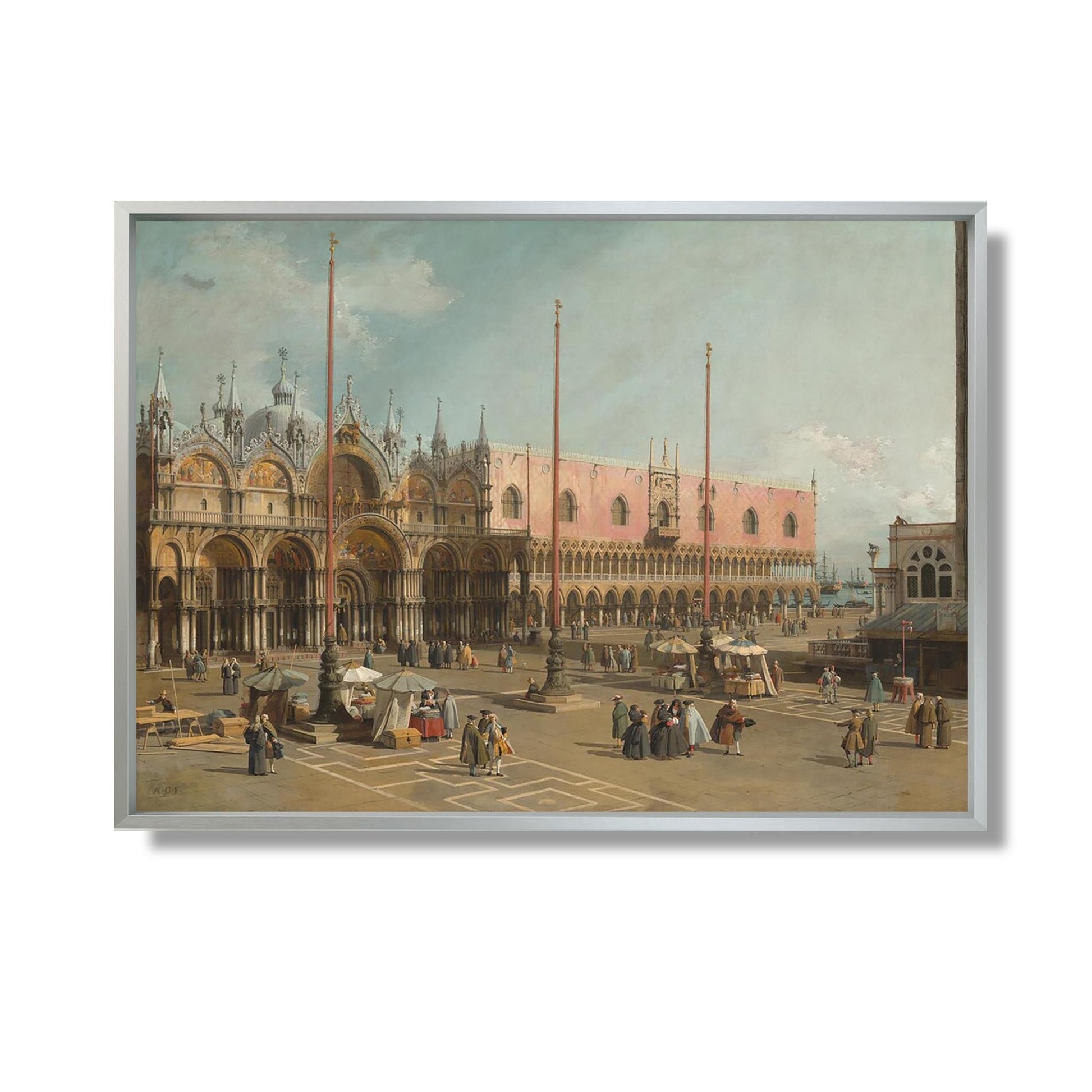 La place Saint-Marc, Venise - Canaletto - Reproduction Peinture