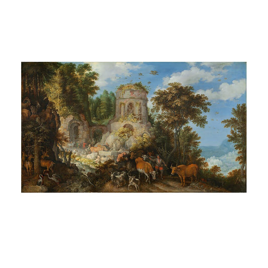 Landscape with the Flight into Egypt - Roelandt Savery - Reproduction Peinture