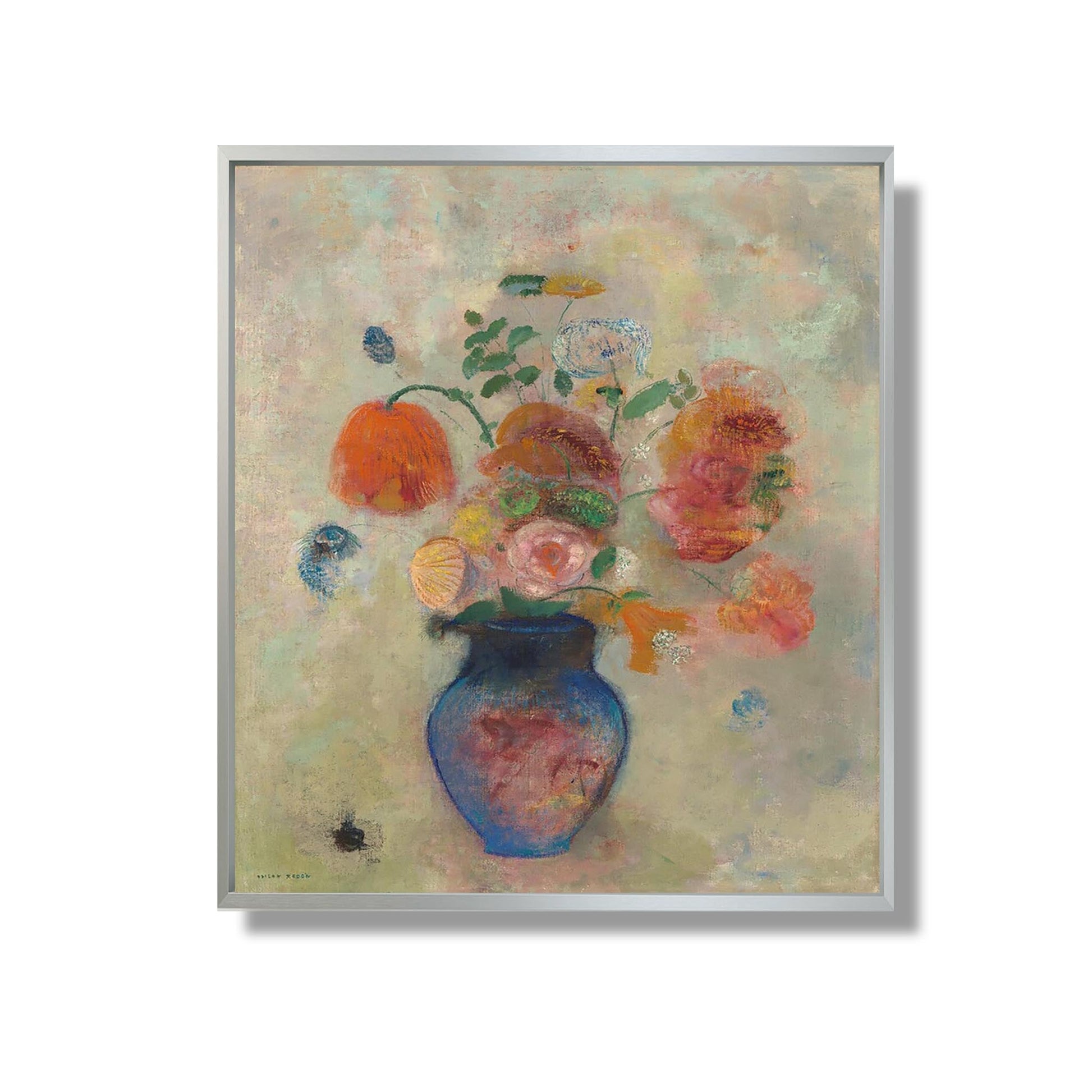 Large vase avec Fleurs - Odilon Redon - Reproduction Peinture