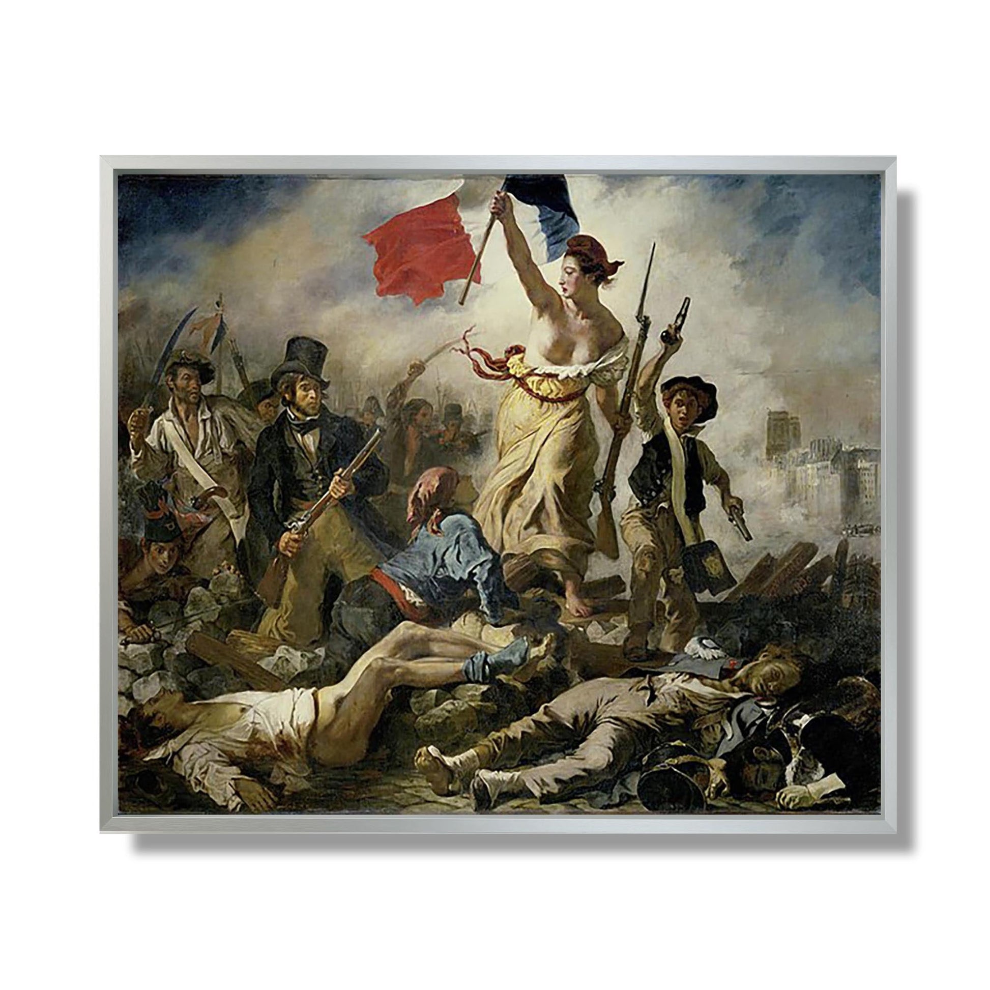 Le 28 Juillet, La Liberté Guidant le Peuple - Eugène Delacroix - Reproduction Peinture