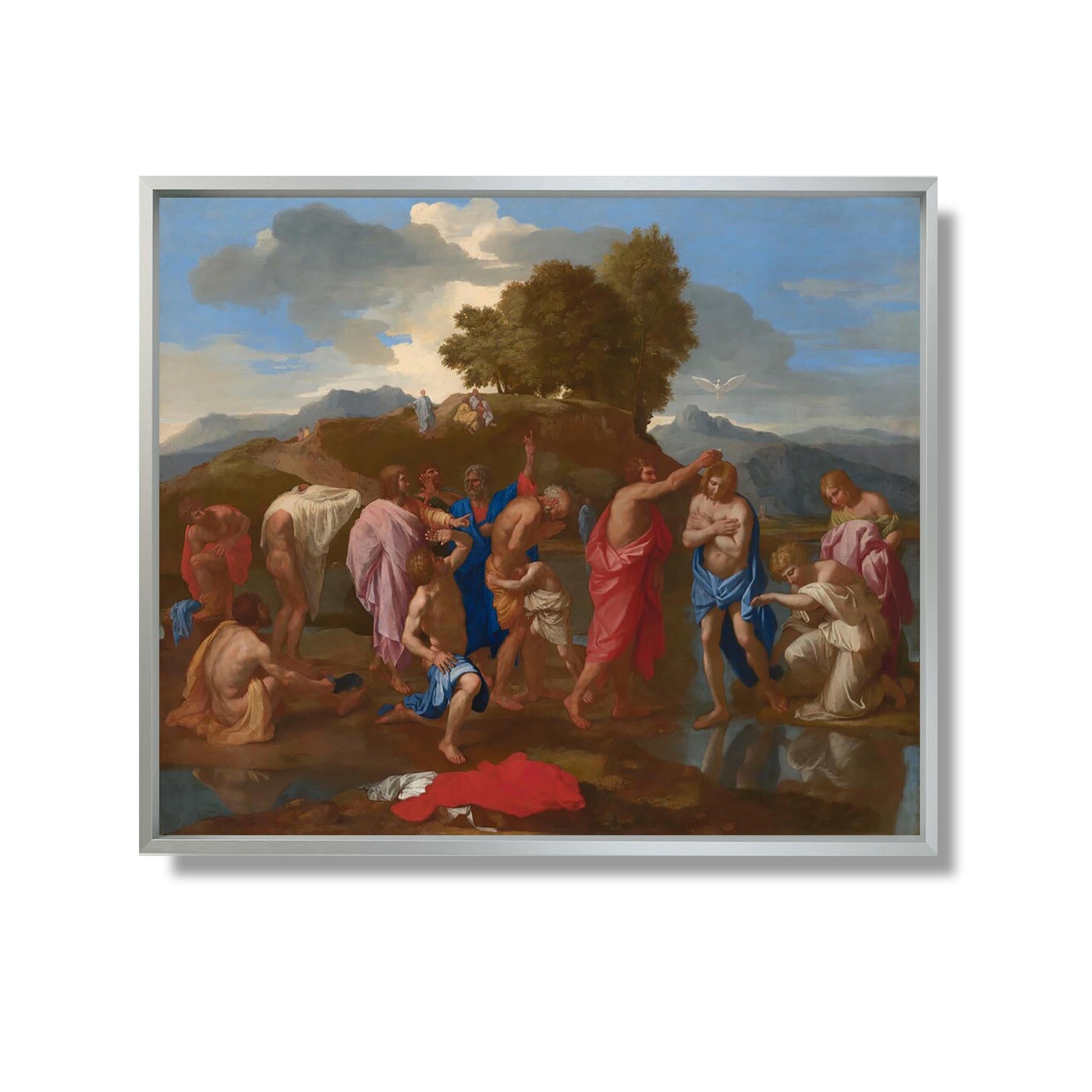Le Baptême du Christ - Nicolas Poussin - Reproduction Peinture