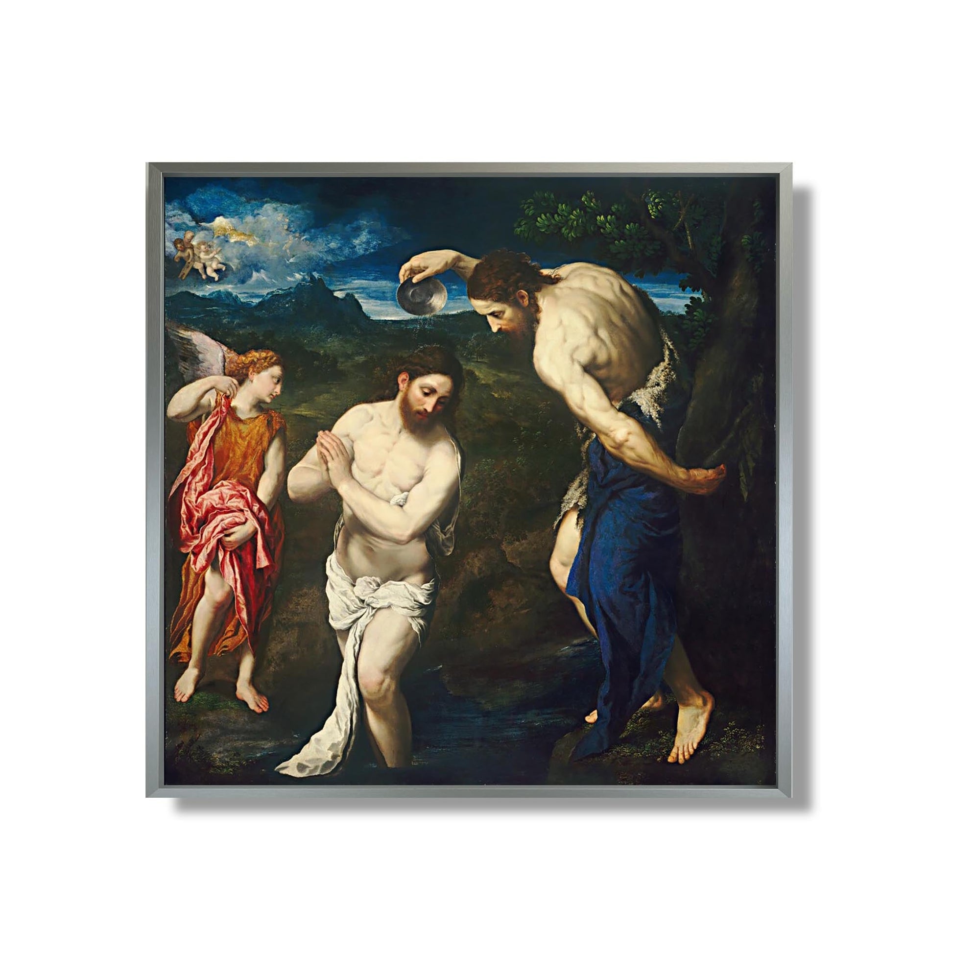 Le Baptême du Christ - Paris Bordone - Reproduction Peinture