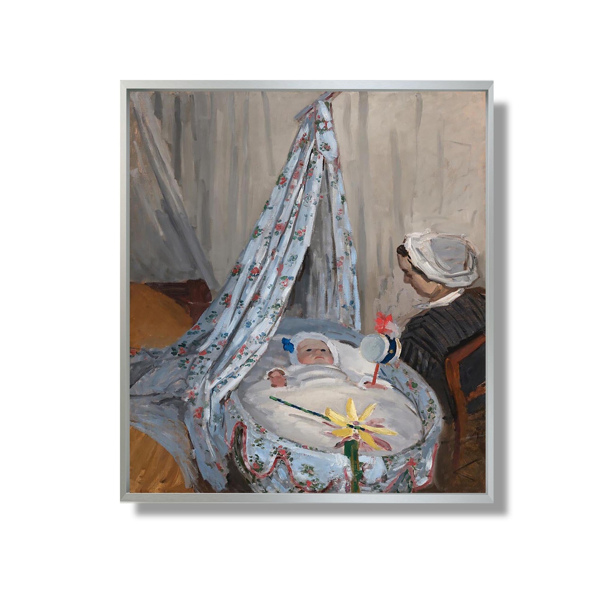 Le Berceau - Camille avec le fils de l'artiste, Jean - Claude Monet - Reproduction Peinture