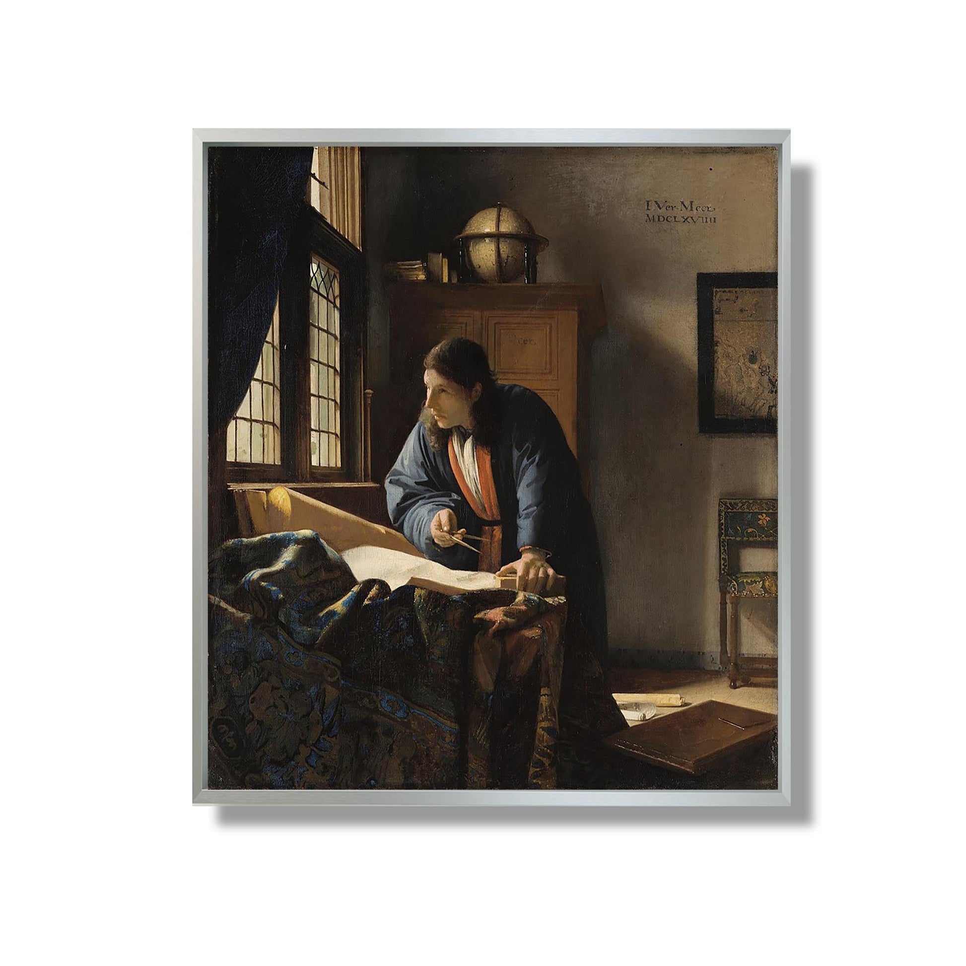 Le Géographe - Johannes Vermeer - Reproduction Peinture