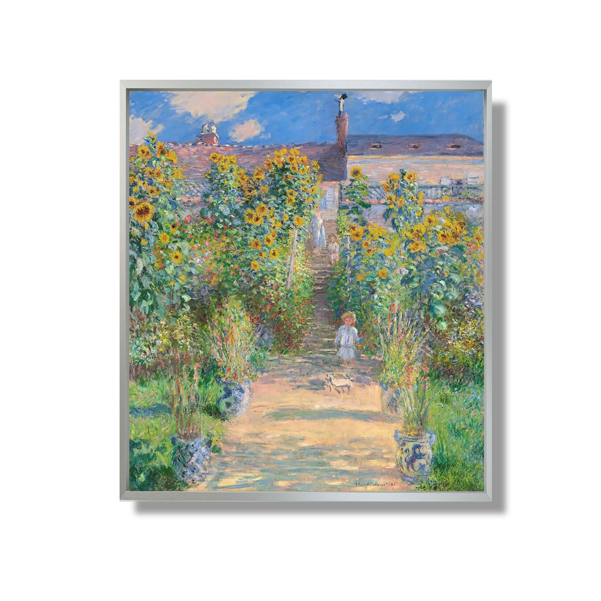 Le Jardin des Artistes à Vétheuil - Claude Monet - Reproduction Peinture