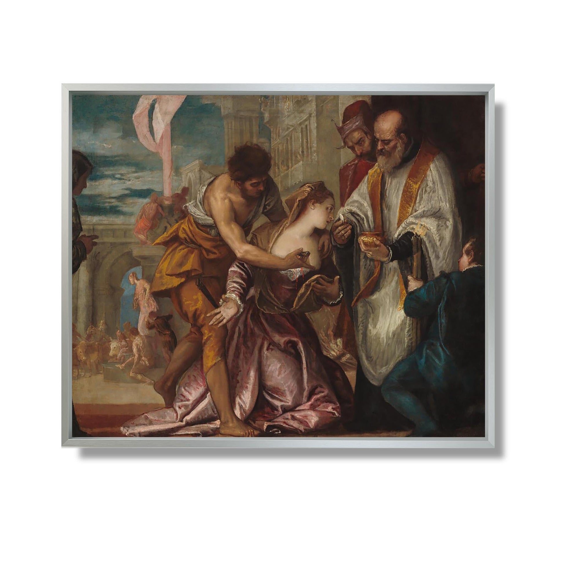 Le Martyre et la Dernière Communion de Sainte Lucie - Veronese - Reproduction Peinture