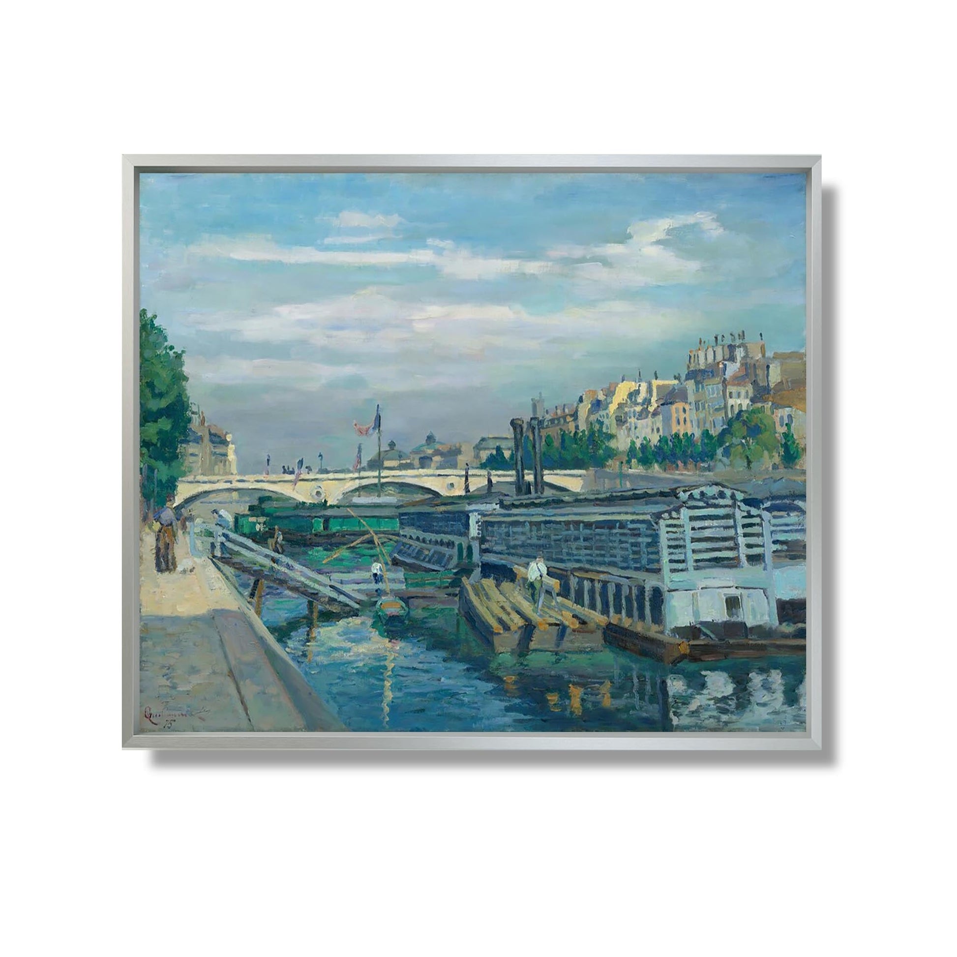Le Pont de Louis Philippe - Jean-Baptiste-Armand Guillaumin - Reproduction Peinture