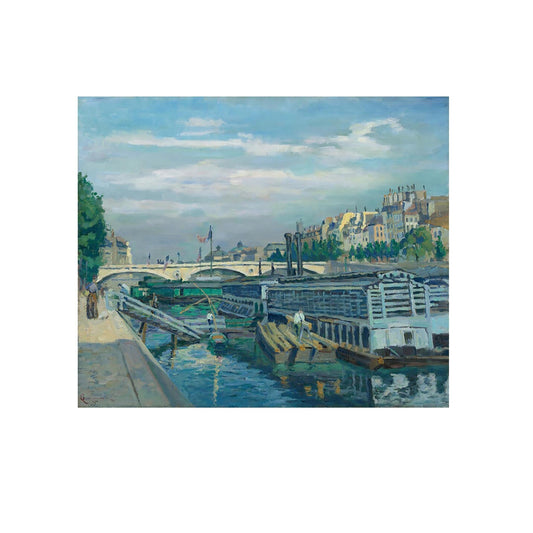 Le Pont de Louis Philippe - Jean-Baptiste-Armand Guillaumin - Reproduction Peinture