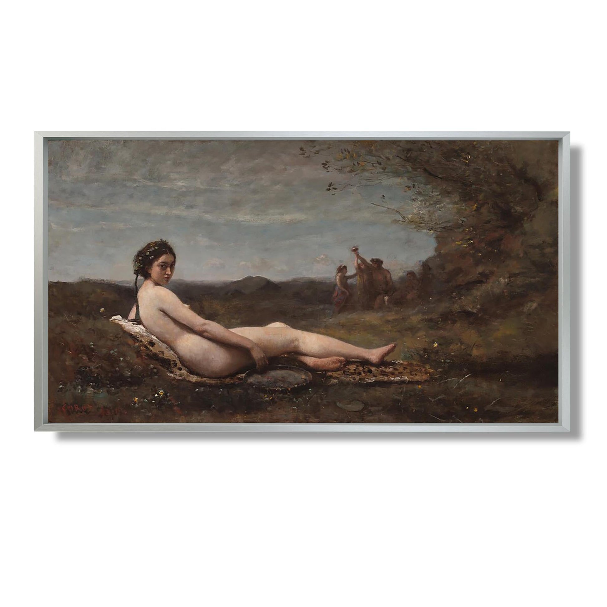 Le Repos - Jean-Baptiste-Camille Corot - Reproduction Peinture